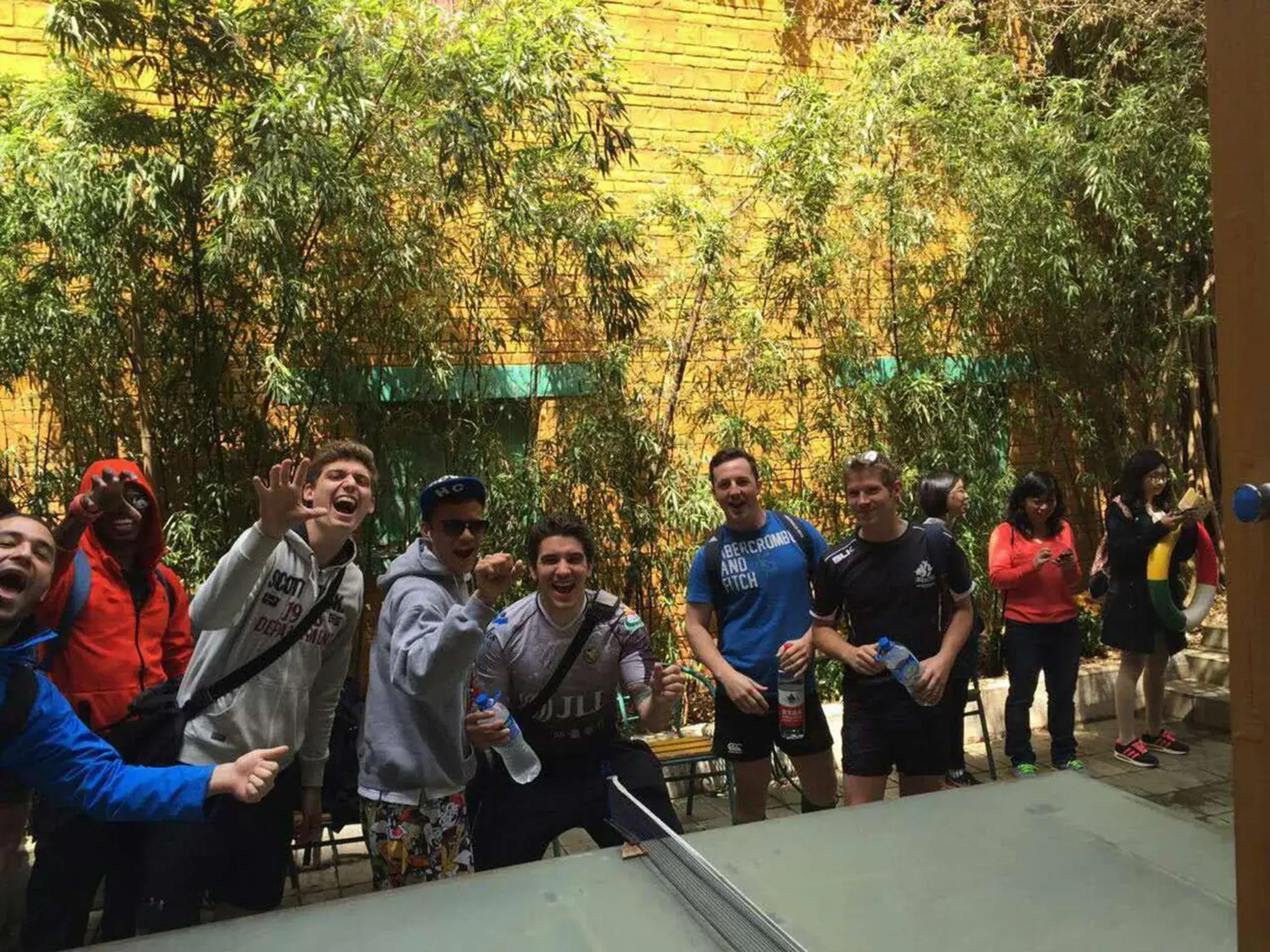 group of guests in Kunming Cloudland International Youth Hostel