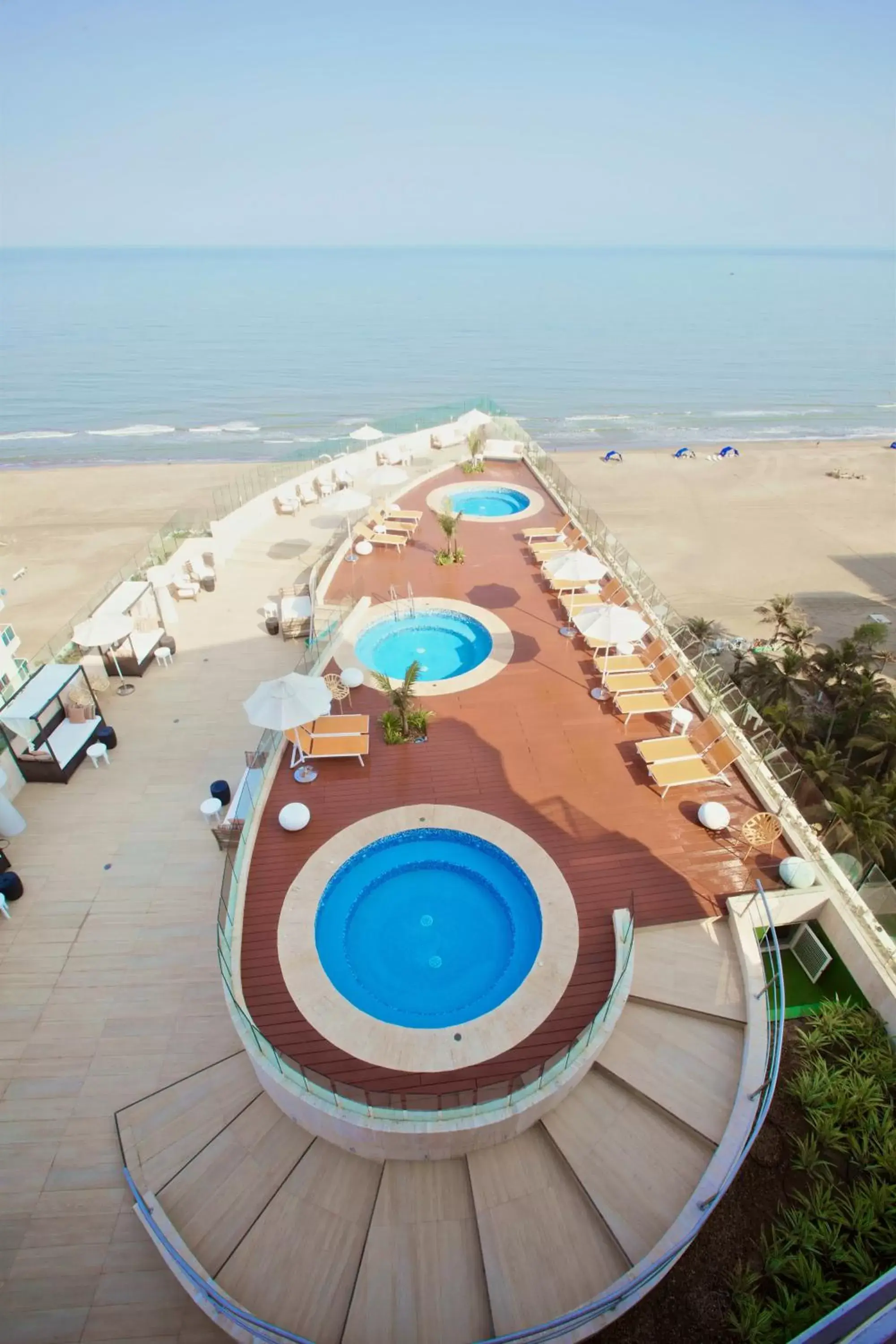 Balcony/Terrace, Pool View in Radisson Cartagena Ocean Pavillion Hotel