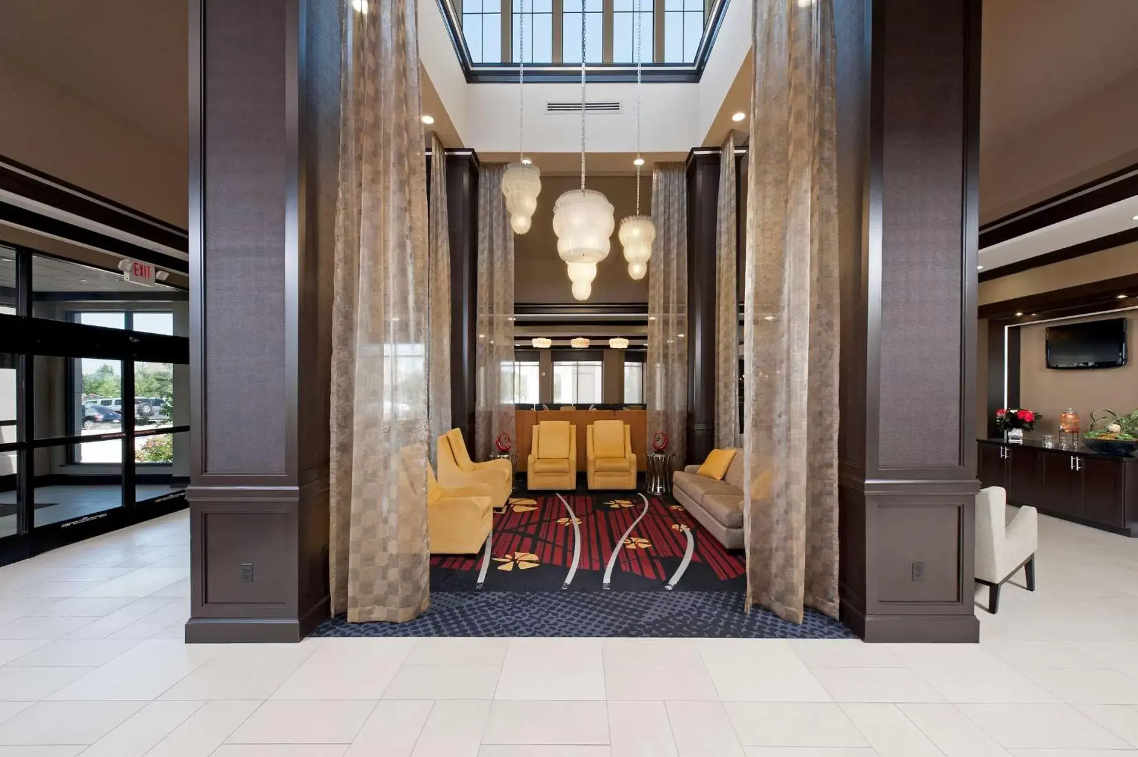 Lobby or reception in Hilton Garden Inn Ft Worth Alliance Airport Lobby or reception in Hilton Garden Inn Ft Worth Alliance Airport