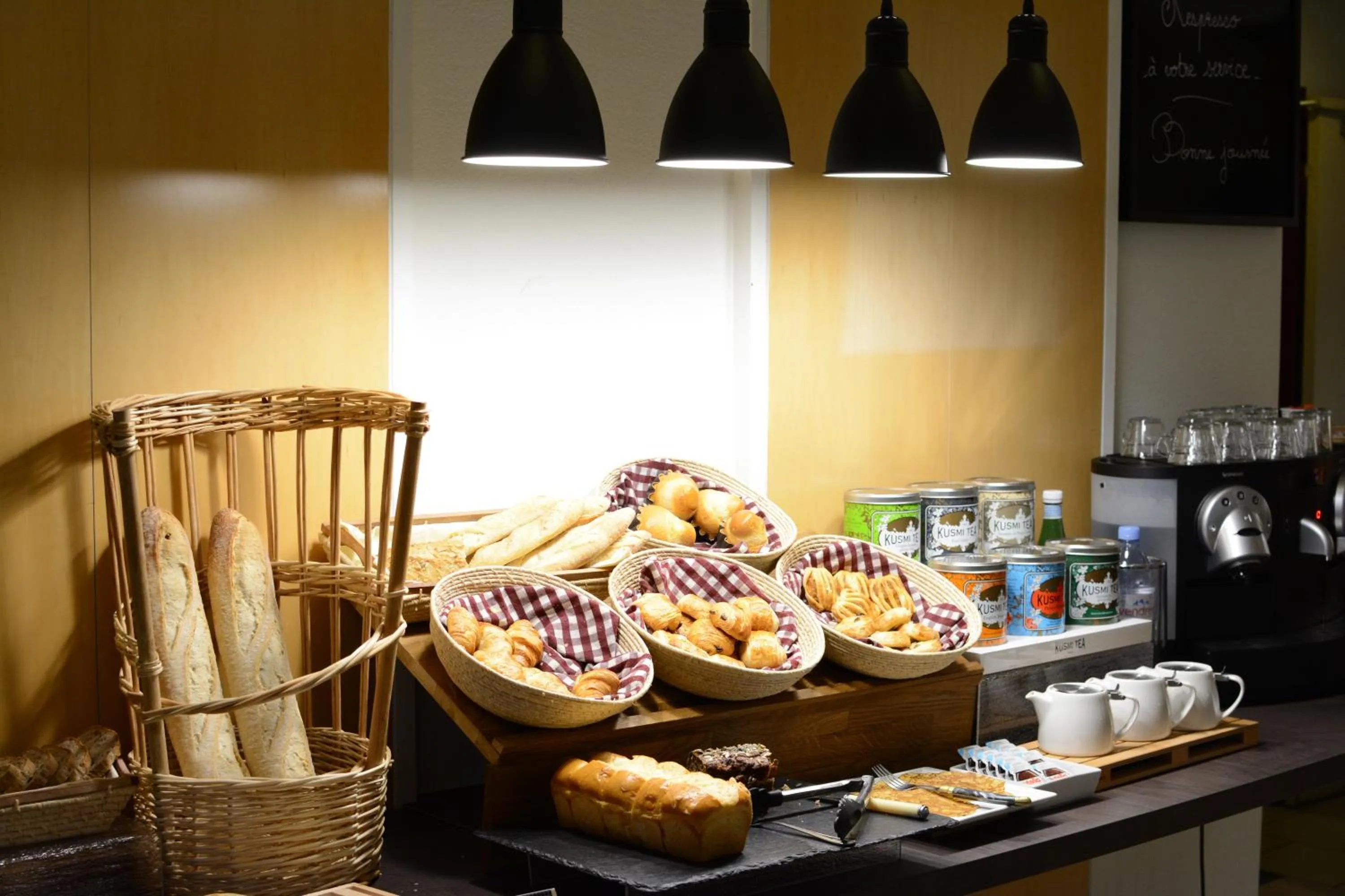 Buffet breakfast in Hotel Cerise Chatou