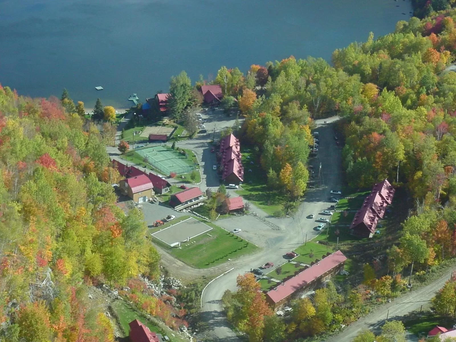 Bird's eye view in Auberge du Lac Morency