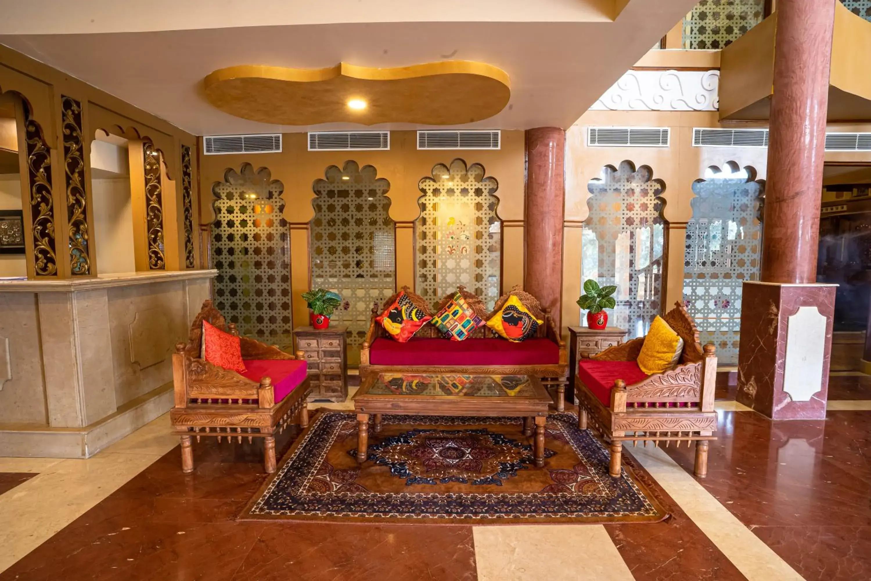 Seating Area in Chokhi Dhani - The Palace Hotel