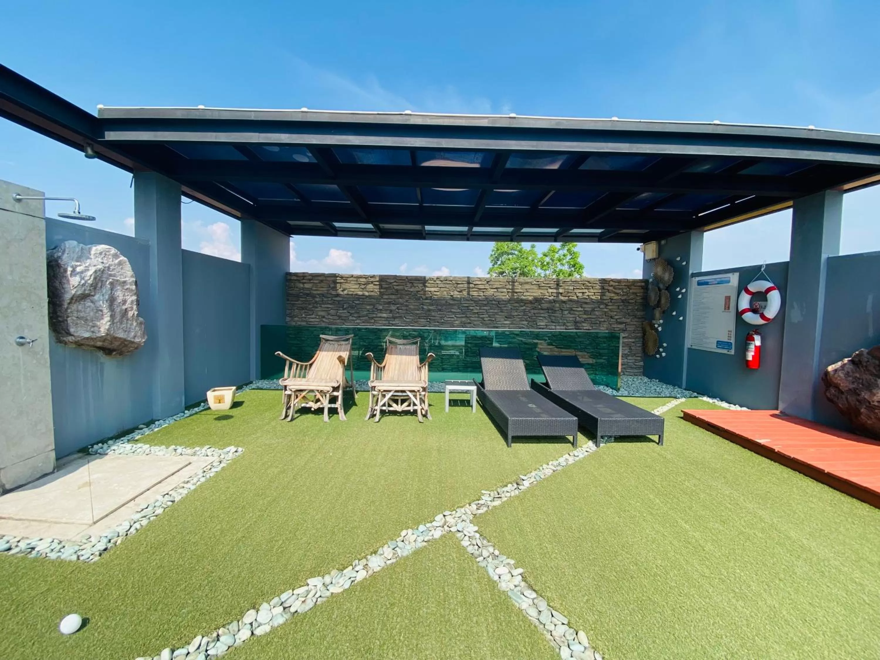 Swimming pool in Le Vernissage by Goad Avadhess Hospitality