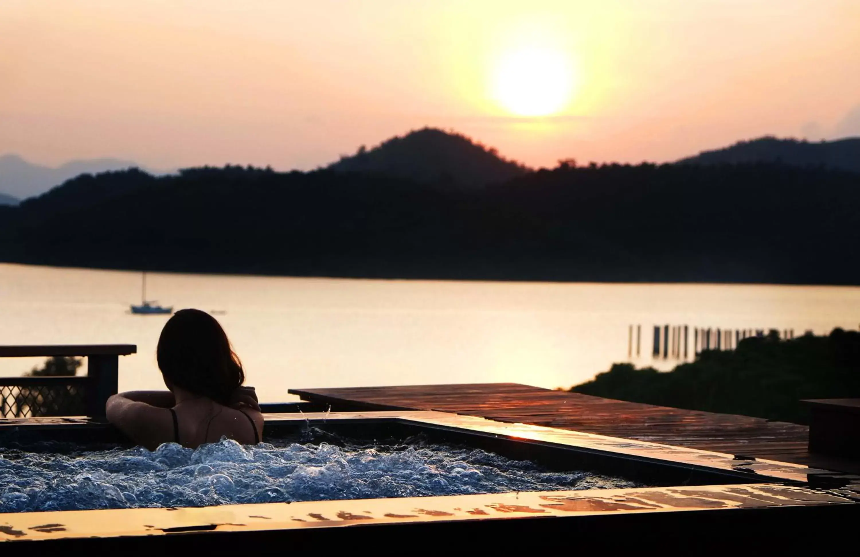 View (from property/room), Swimming Pool in The Funny Lion - Coron