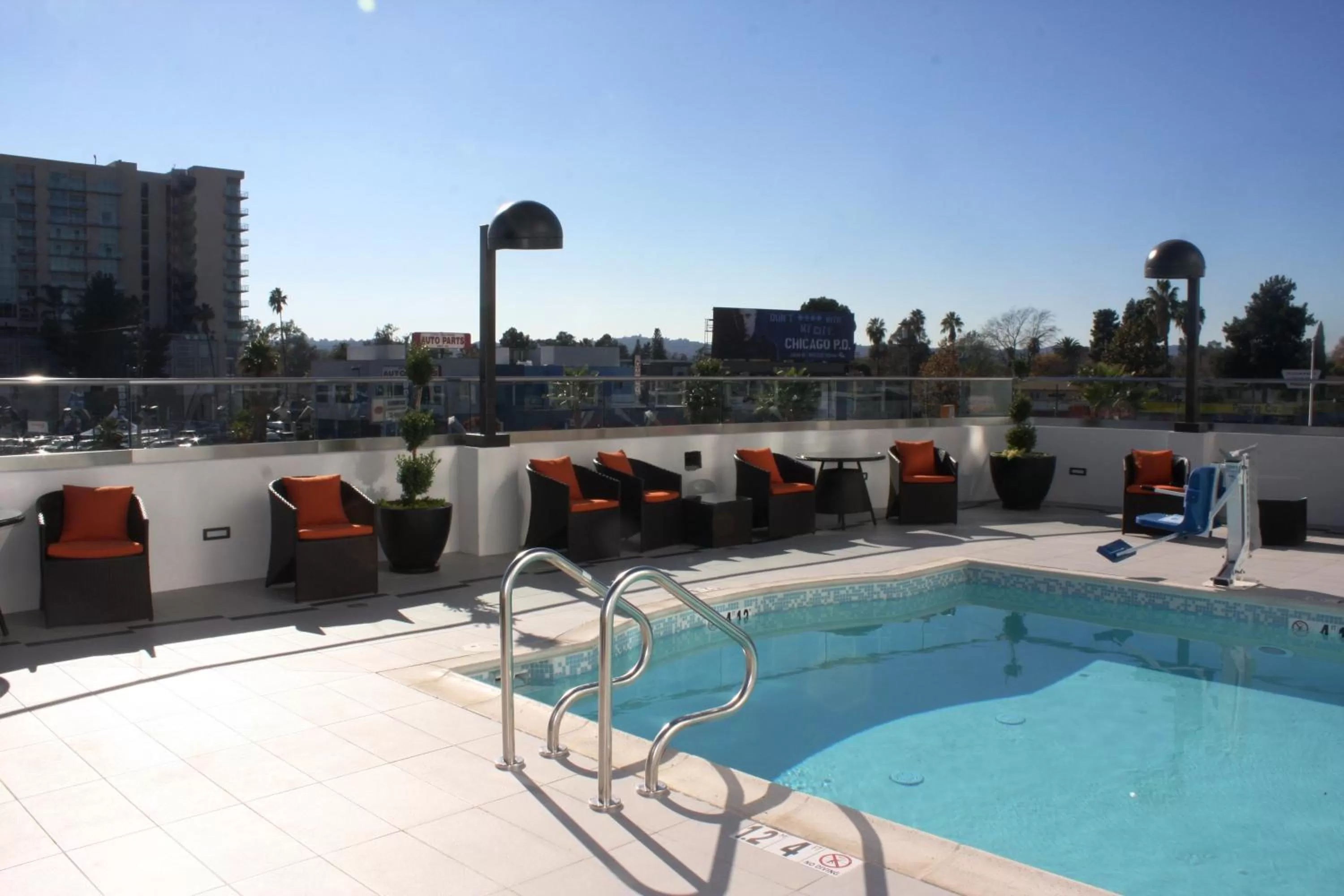 Swimming pool in Holiday Inn Express North Hollywood - Burbank Area, an IHG Hotel