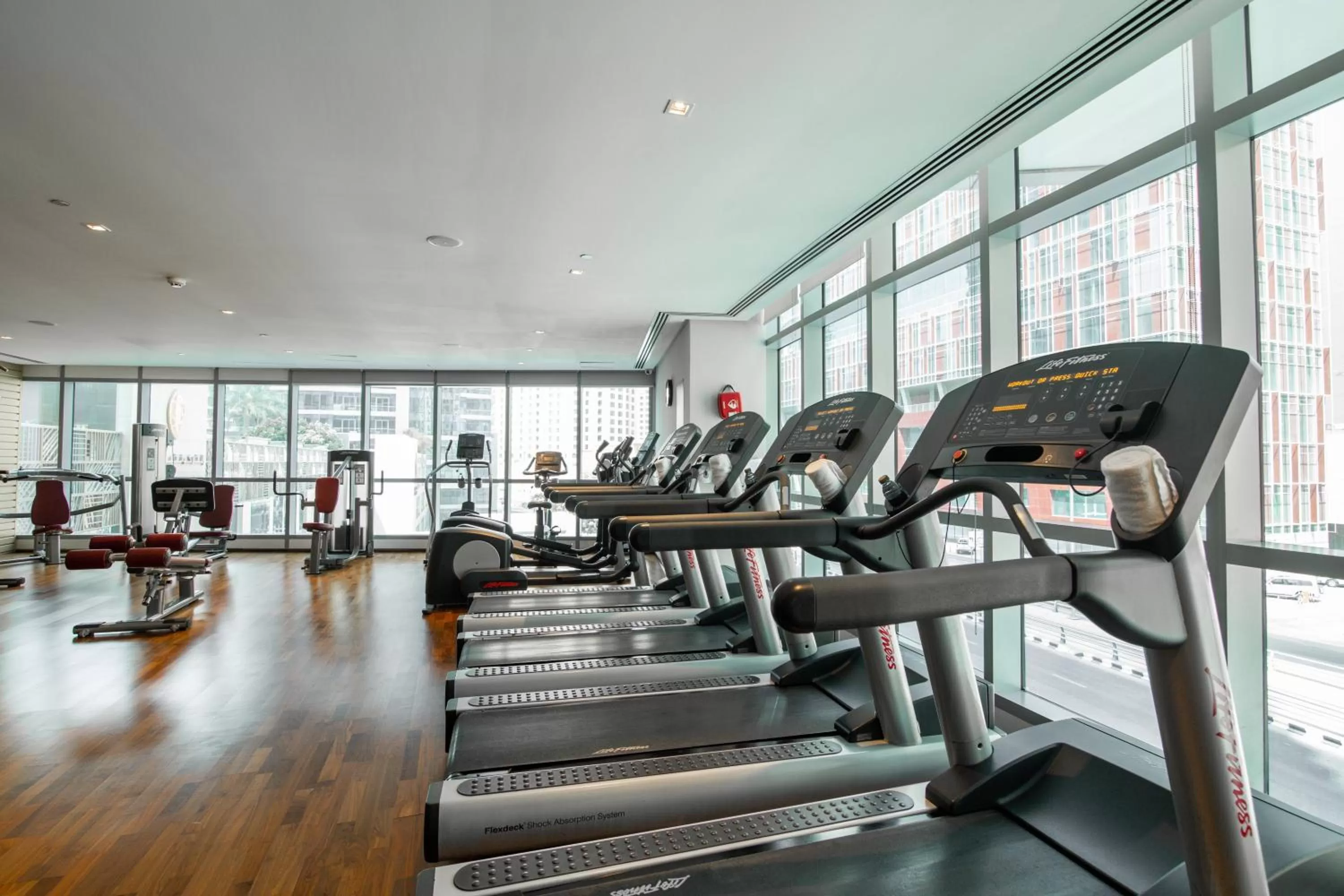 Fitness centre/facilities in InterContinental Dubai Marina by IHG