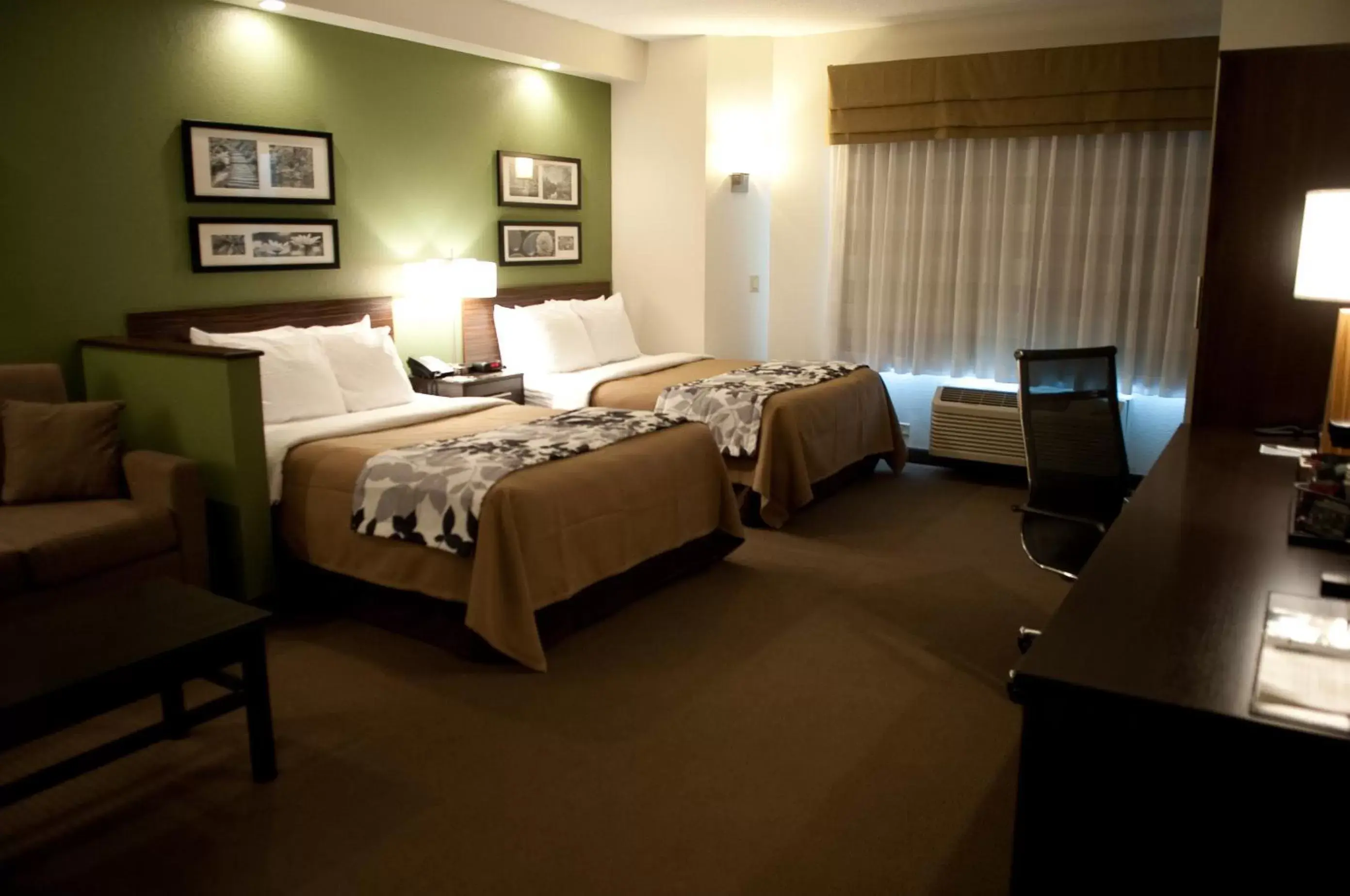 Double Room with Two Double Beds - Non-Smoking - Accessible in Sleep Inn & Suites Buffalo Airport Cheektowaga