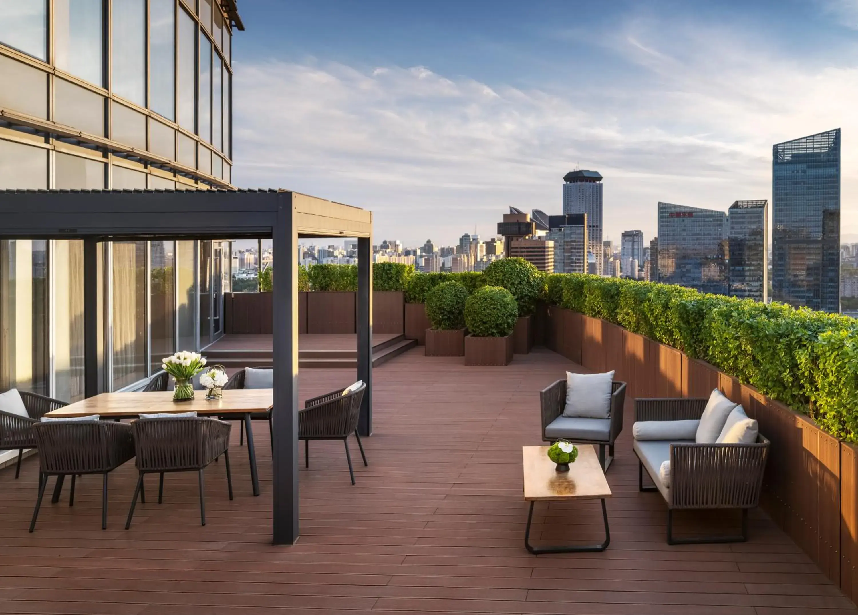 Balcony/Terrace in Four Seasons Hotel Beijing