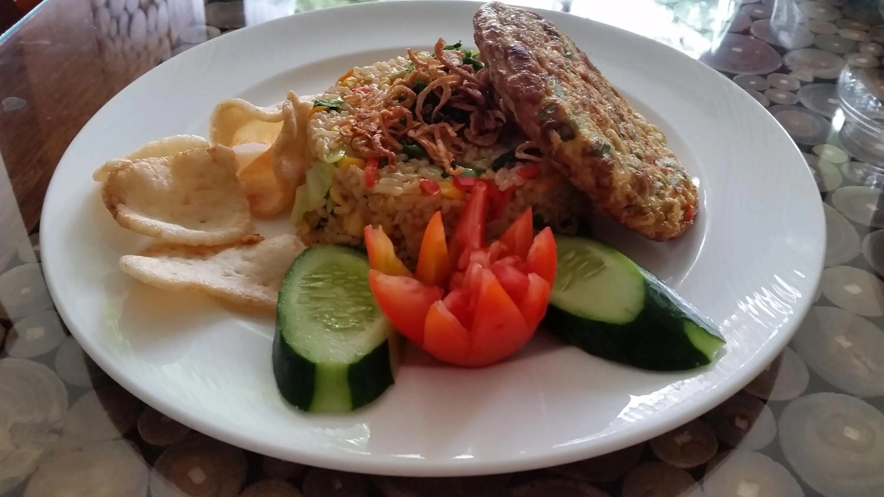 Asian breakfast in Ubud Paradise Villa