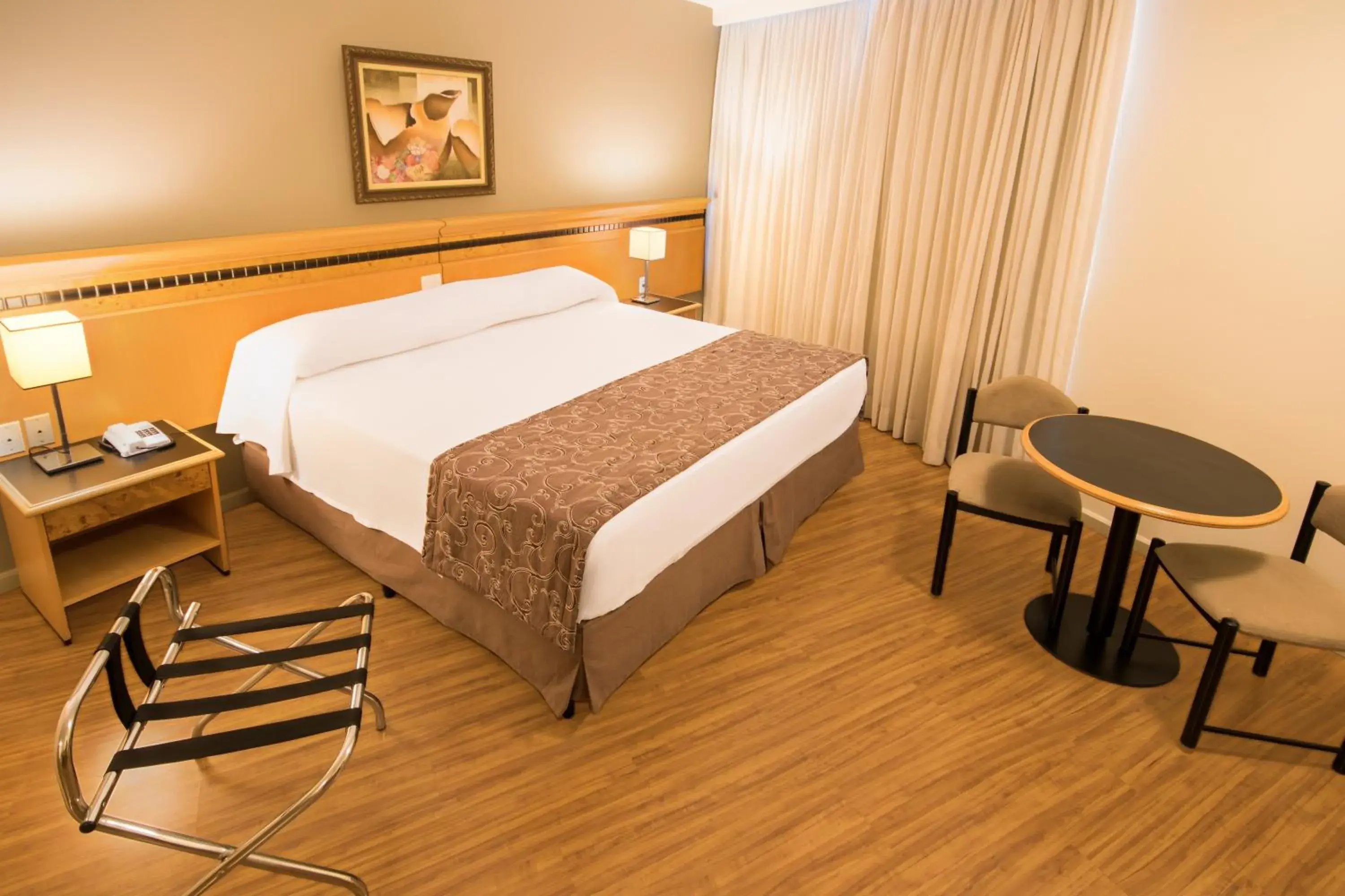 Bed in Hotel Golden Park Internacional Foz & Convenções By Nacional Inn Bed in Hotel Golden Park Internacional Foz & Convenções By Nacional Inn