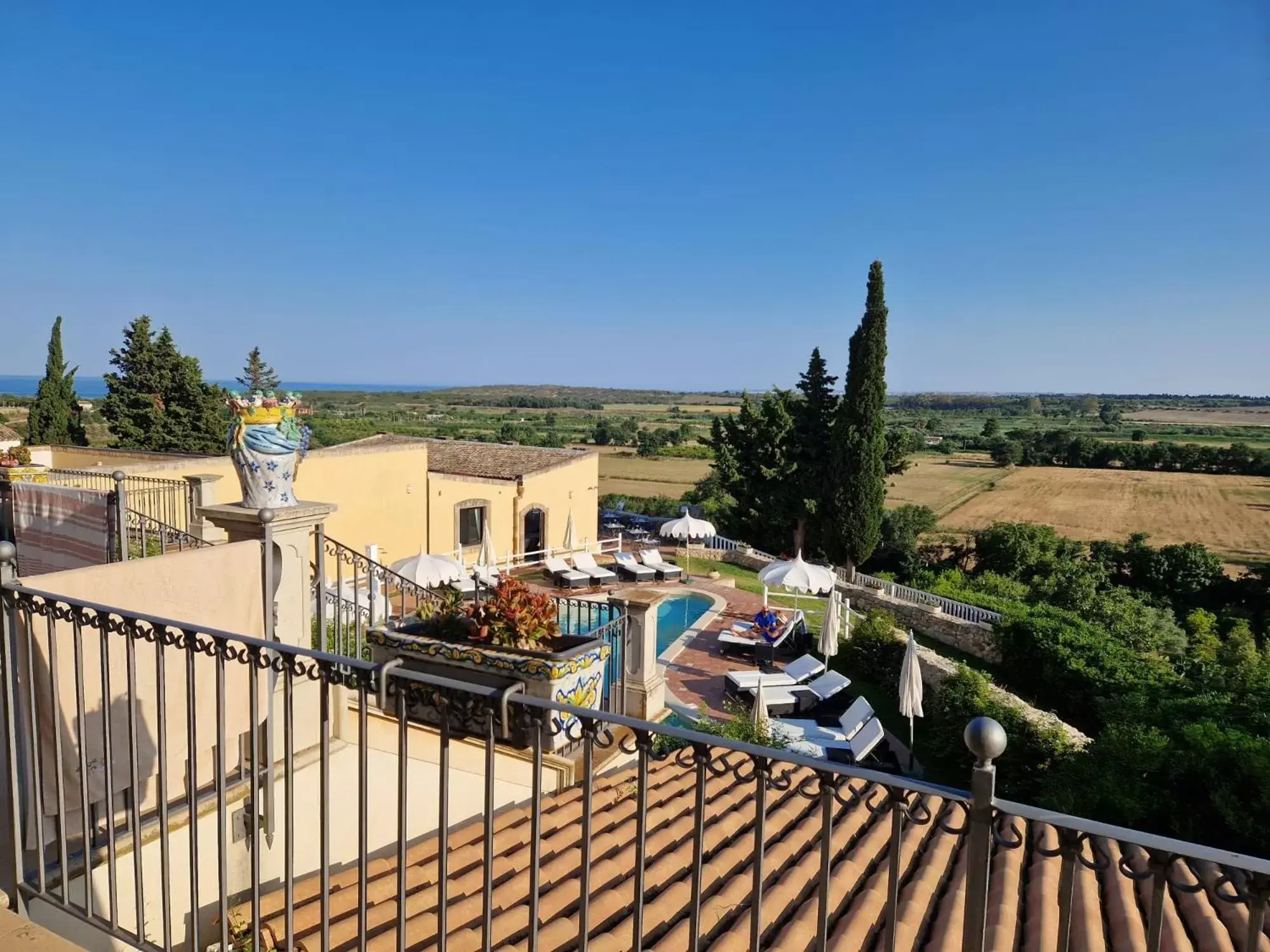 Balcony/Terrace, Pool View in Hotel La Corte Del Sole