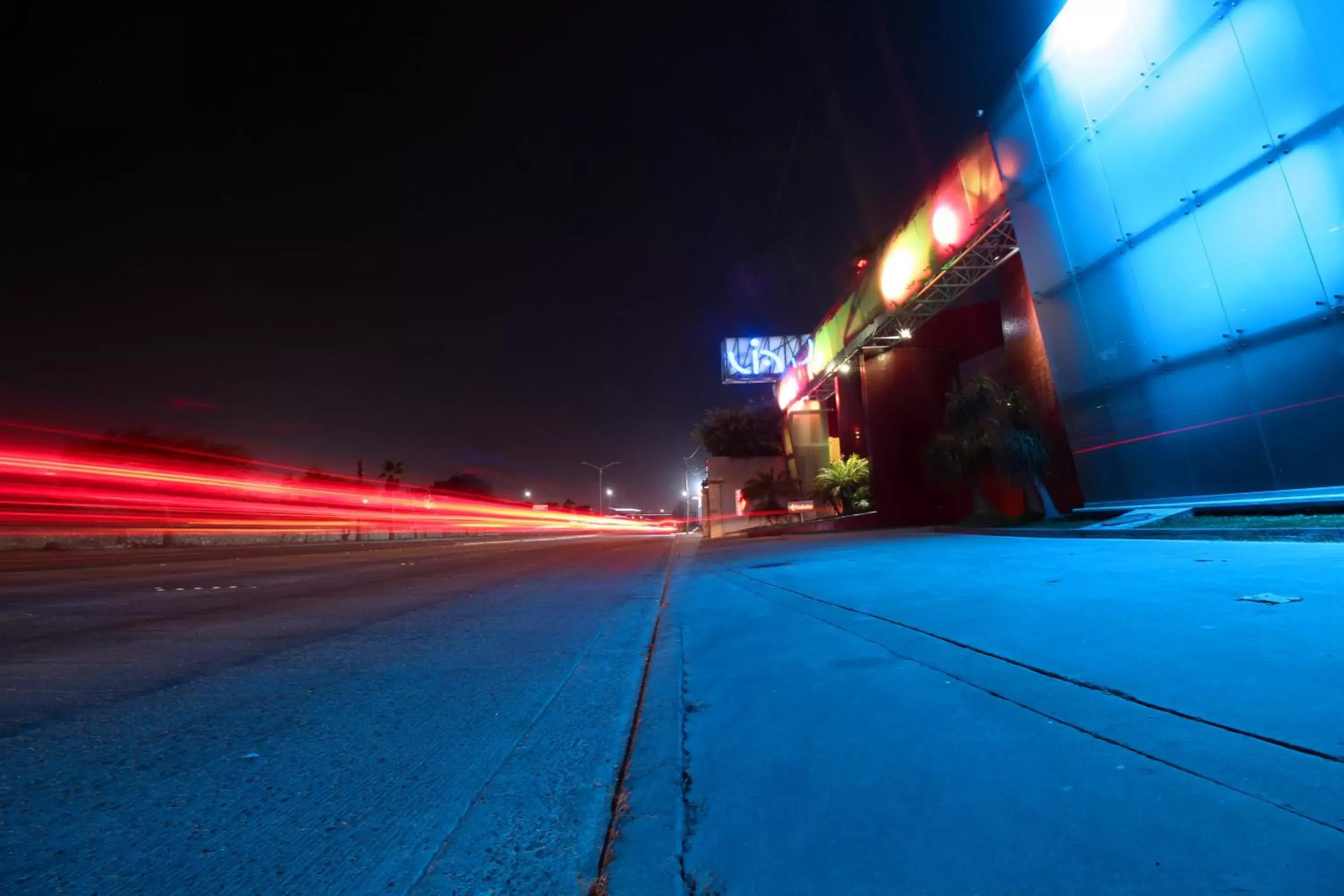 Night, Winter in Motel Via