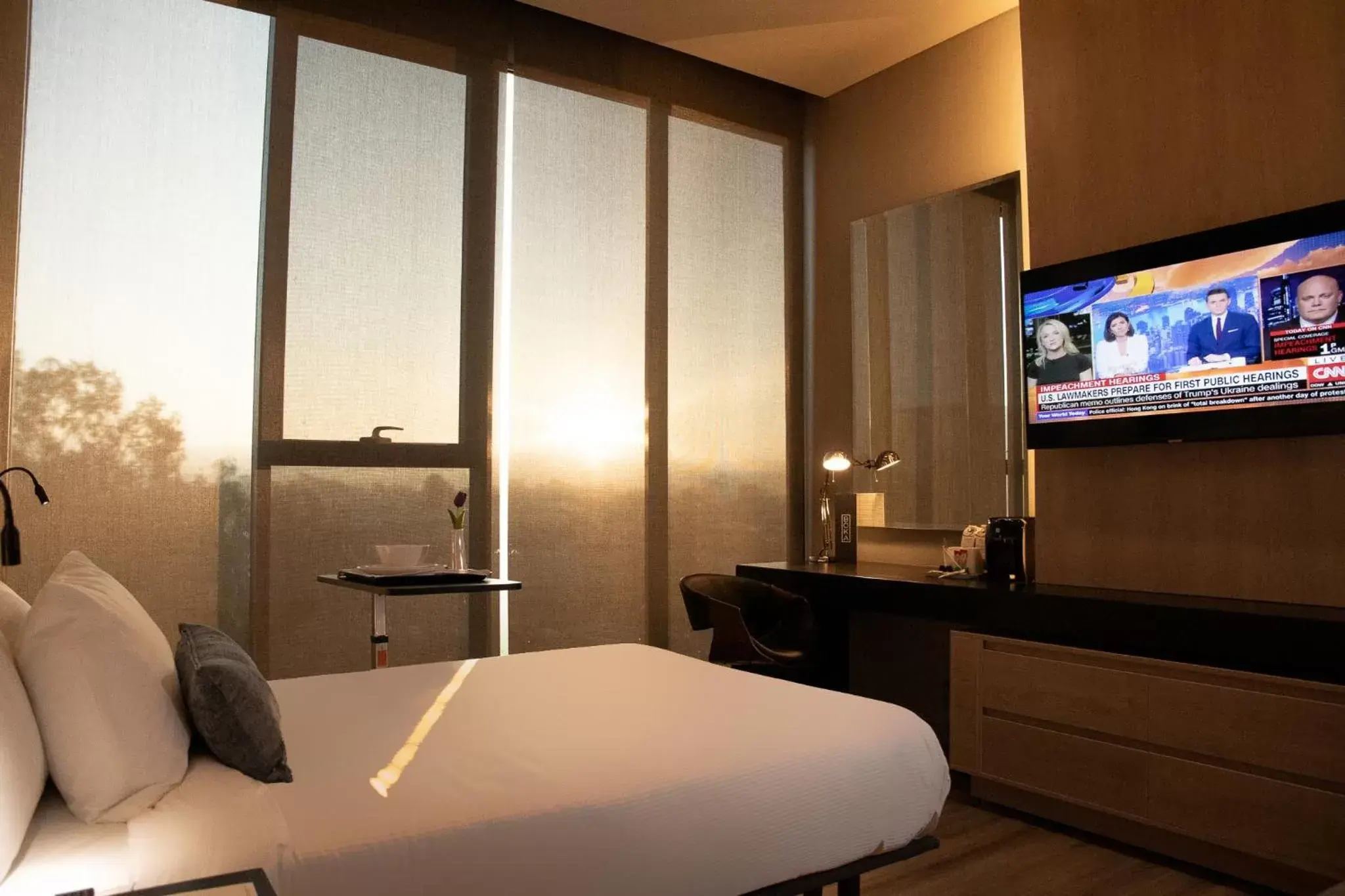 Communal lounge/ TV room, Bed in QUARTZ HOTEL & SPA