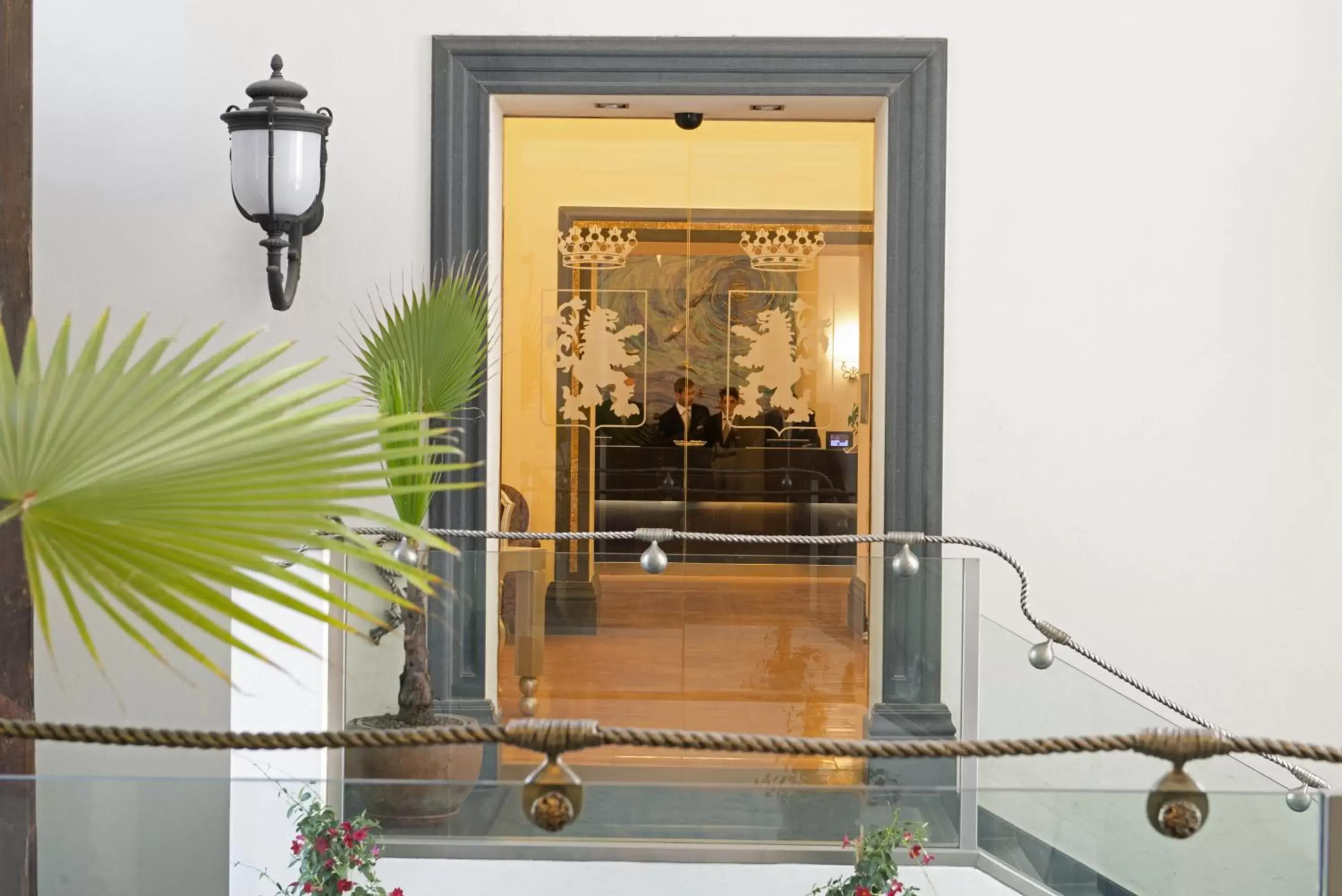 Facade/entrance in Palazzo Caracciolo Naples Facade/entrance in Palazzo Caracciolo Naples