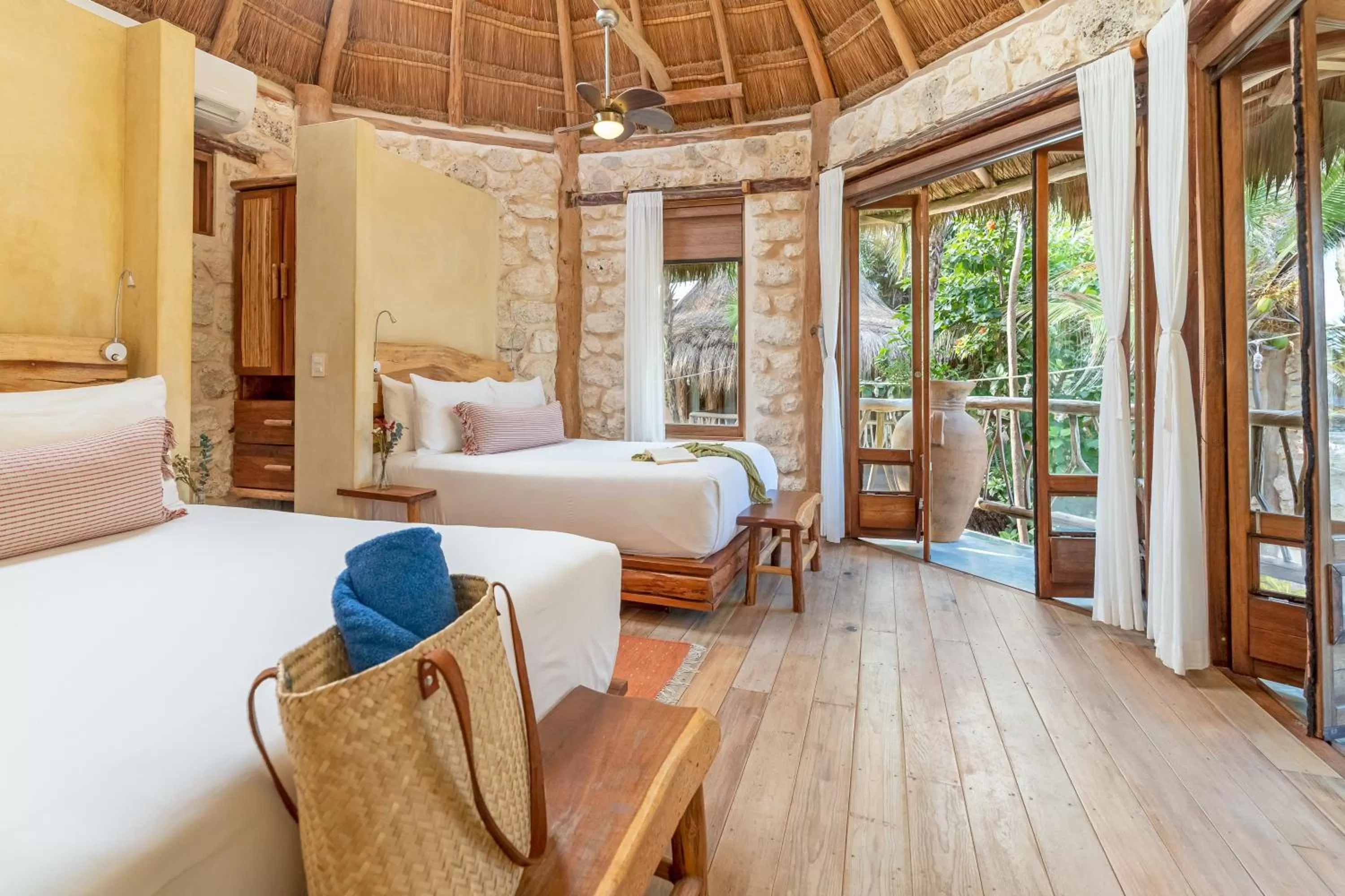 Bed in Alaya Tulum by Ahau Collection