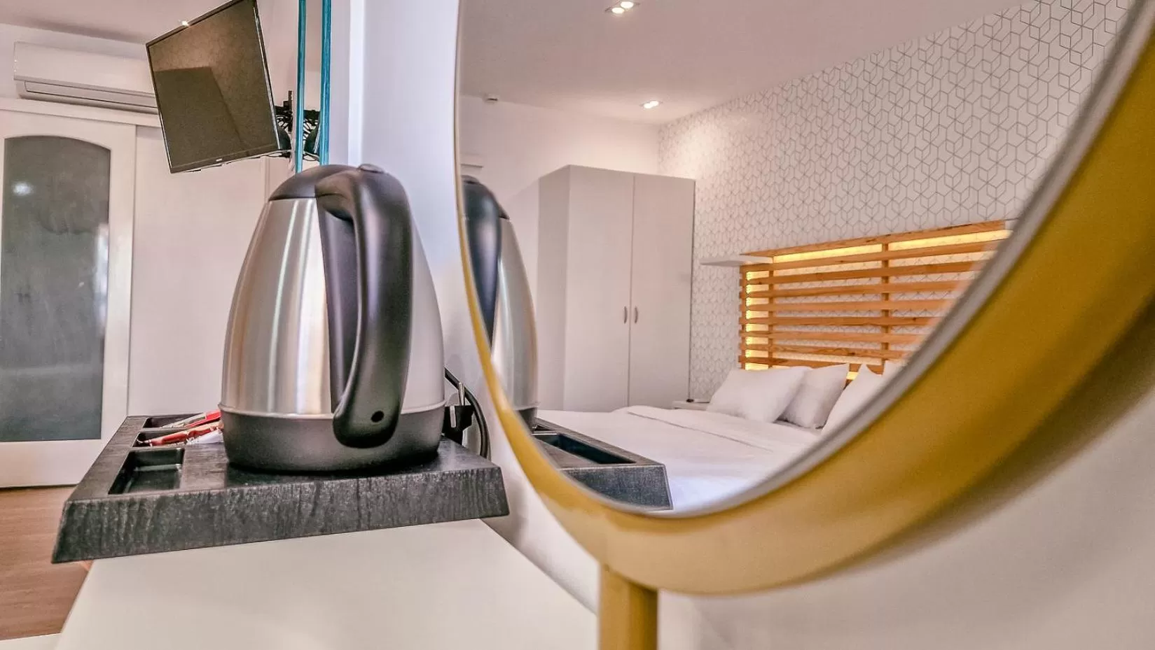 Bed in Athenian Montaza Hotel