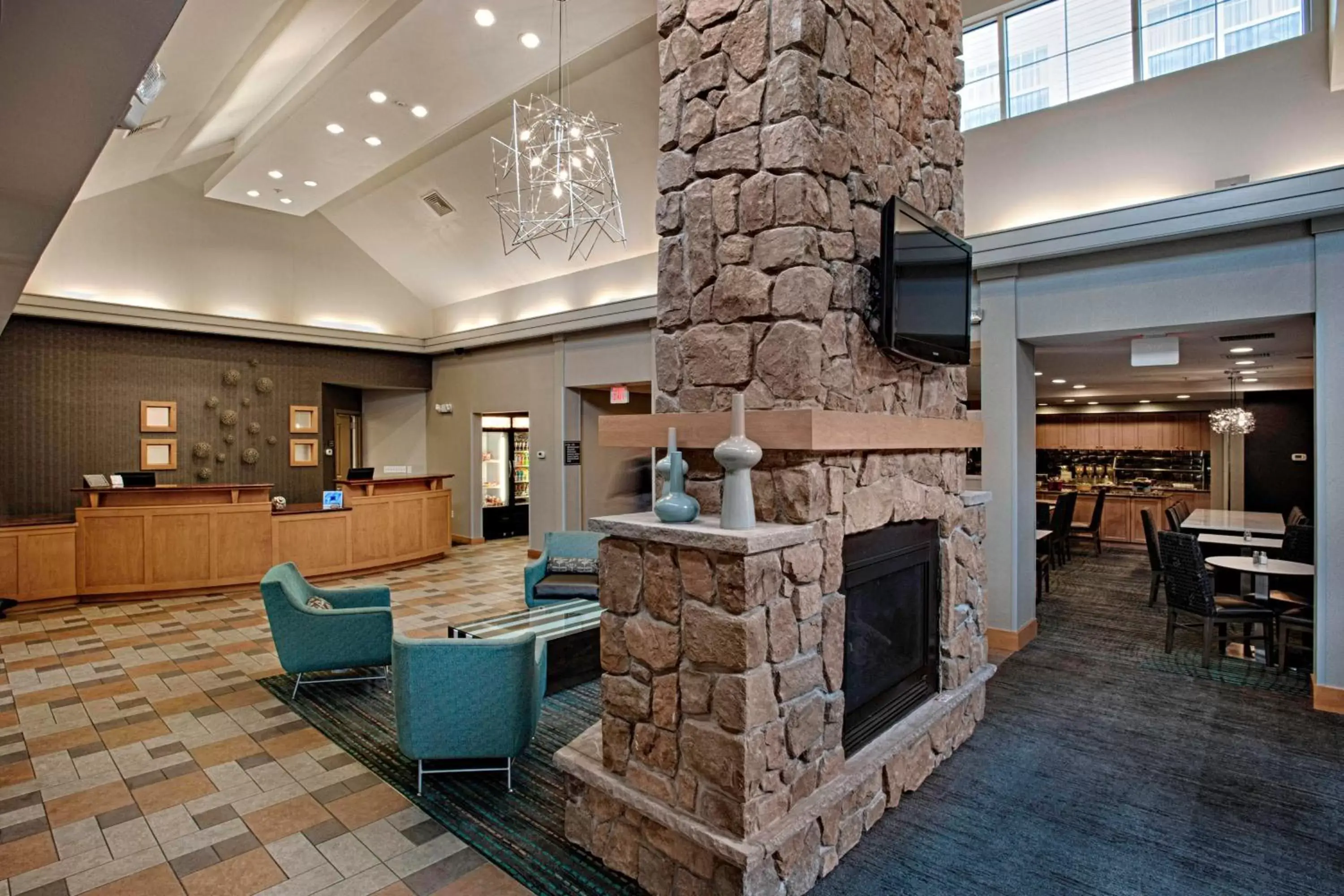 Lobby or reception, Restaurant/Places to Eat in Residence Inn by Marriott Atlantic City Airport Egg Harbor Township