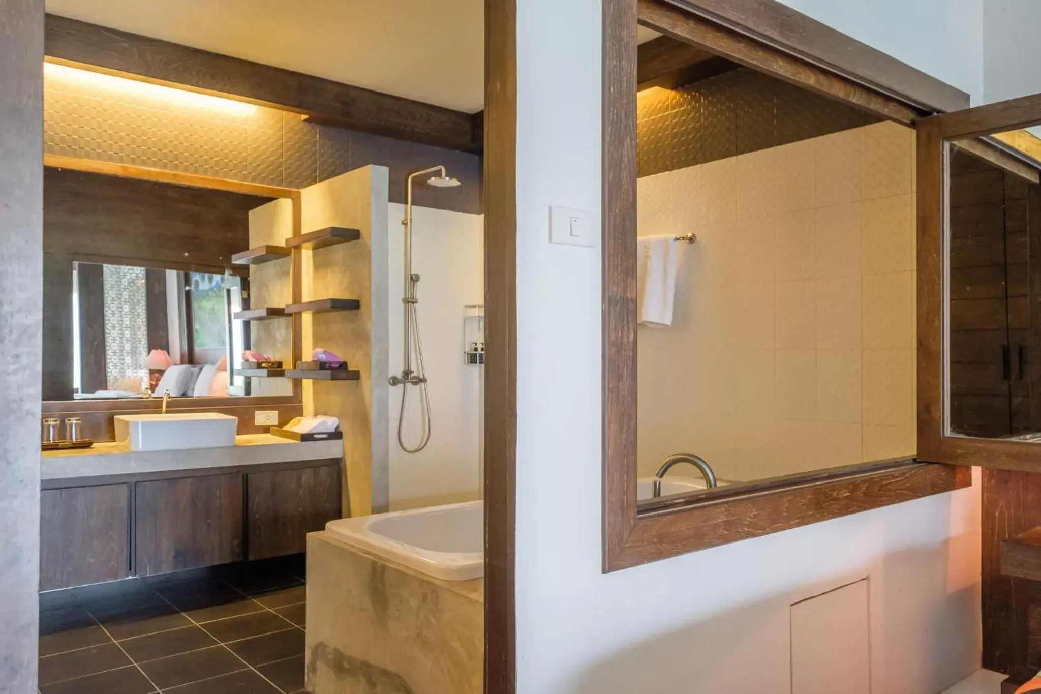 Bathroom in Naina Resort & Spa - SHA Extra Plus Bathroom in Naina Resort & Spa - SHA Extra Plus