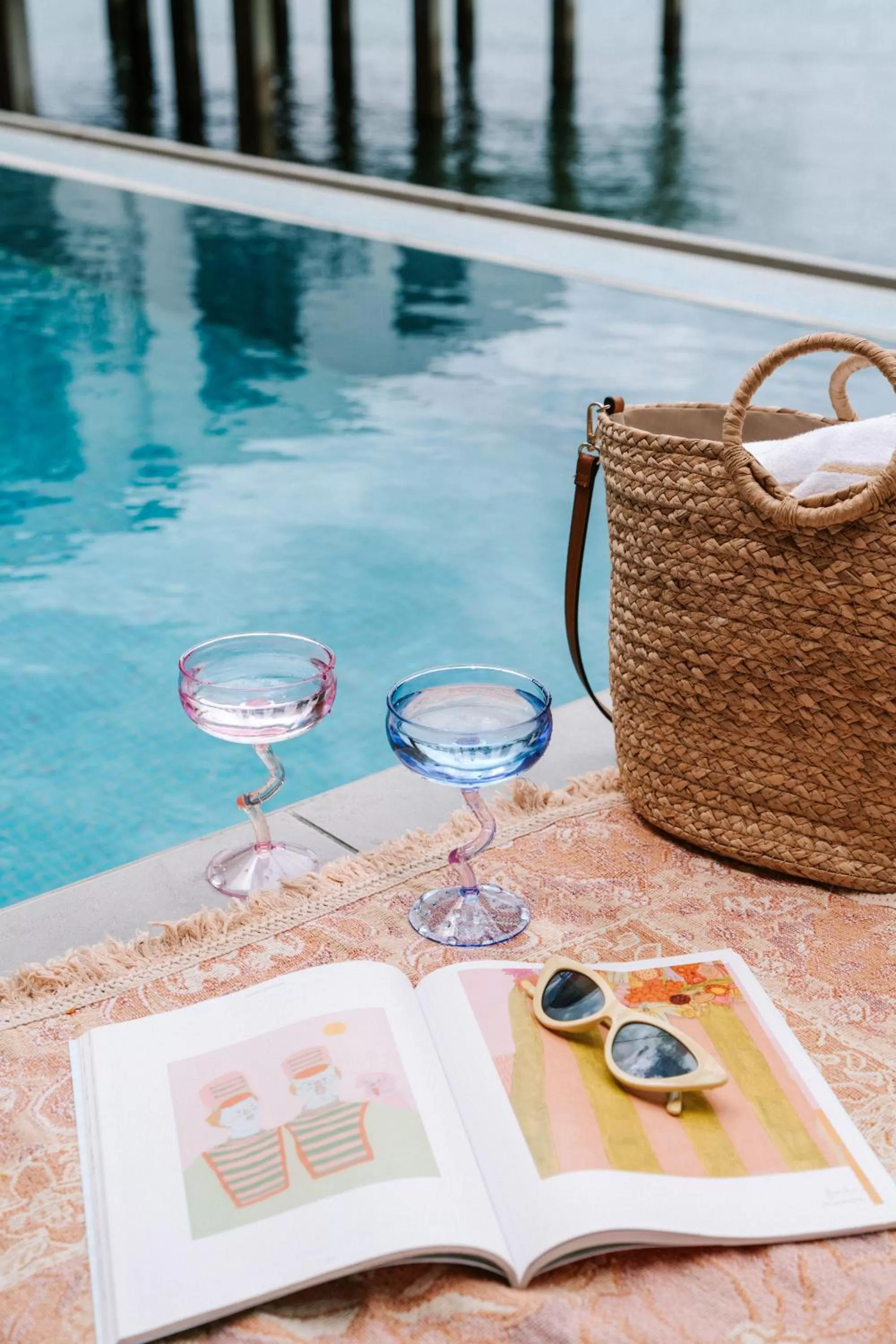 Pool view in Trinity Wharf Tauranga