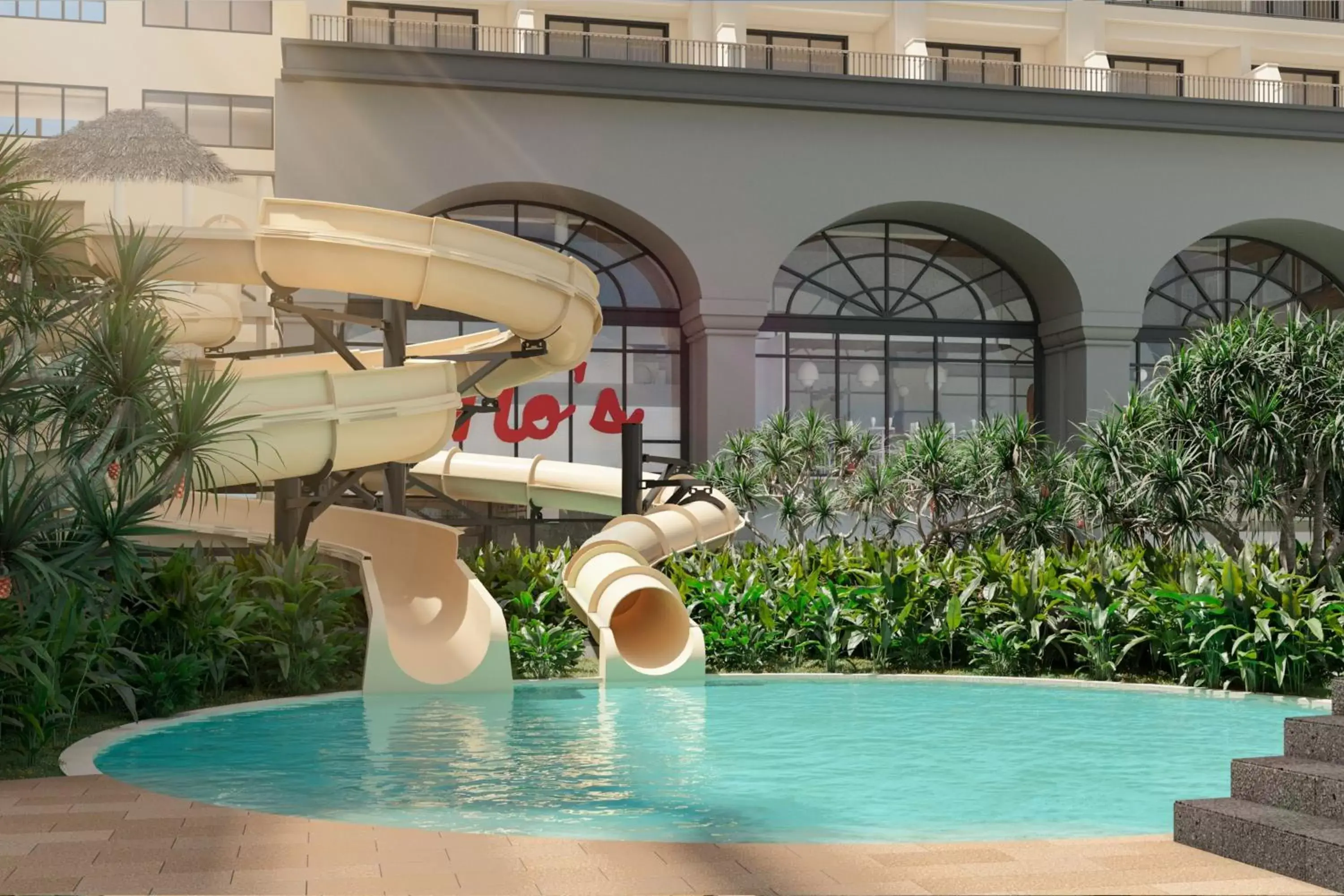 Fitness centre/facilities, Water Park in Marriott Cancun, An All-Inclusive Resort