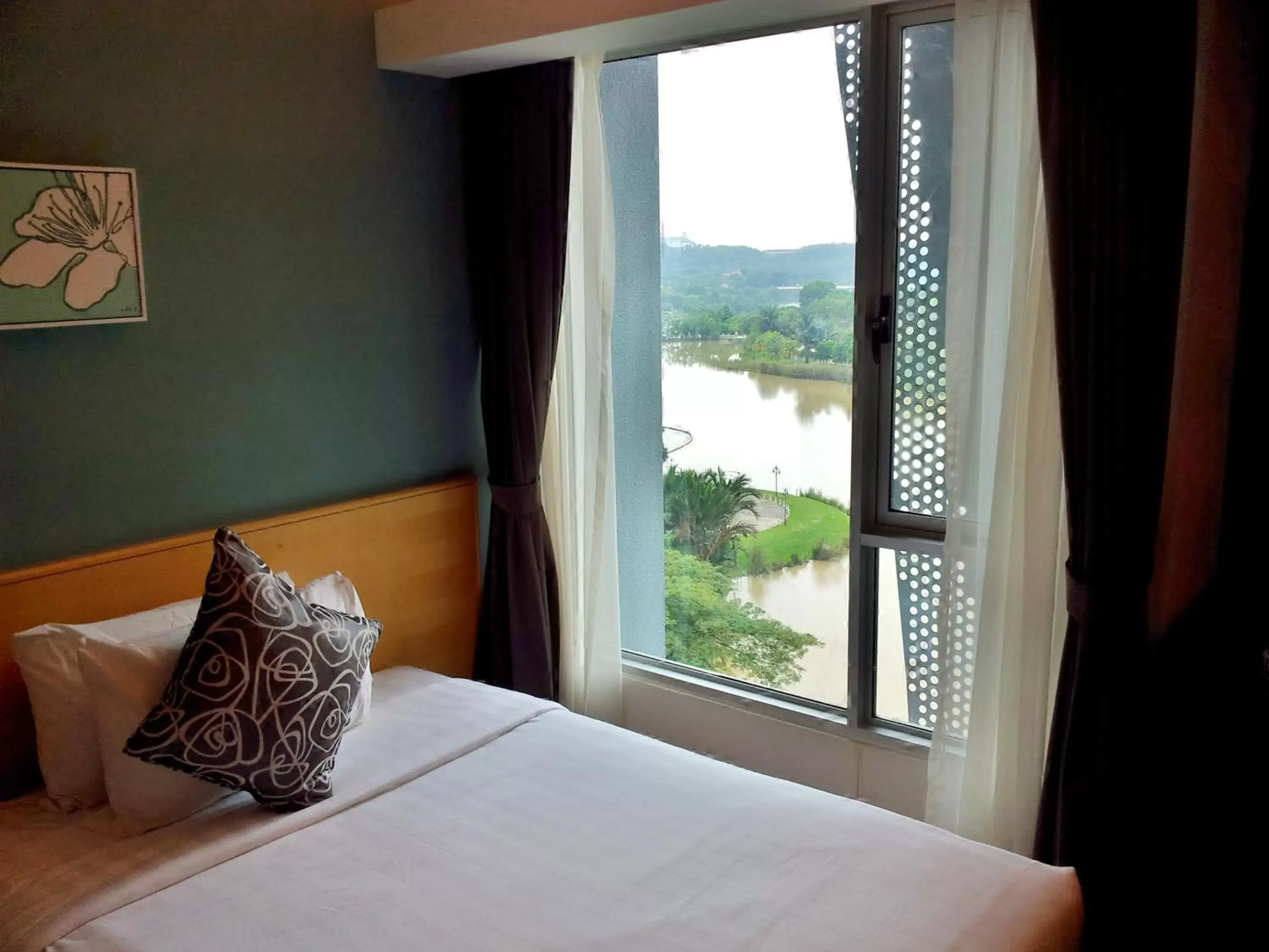 View (from property/room), Bed in The Everly Putrajaya