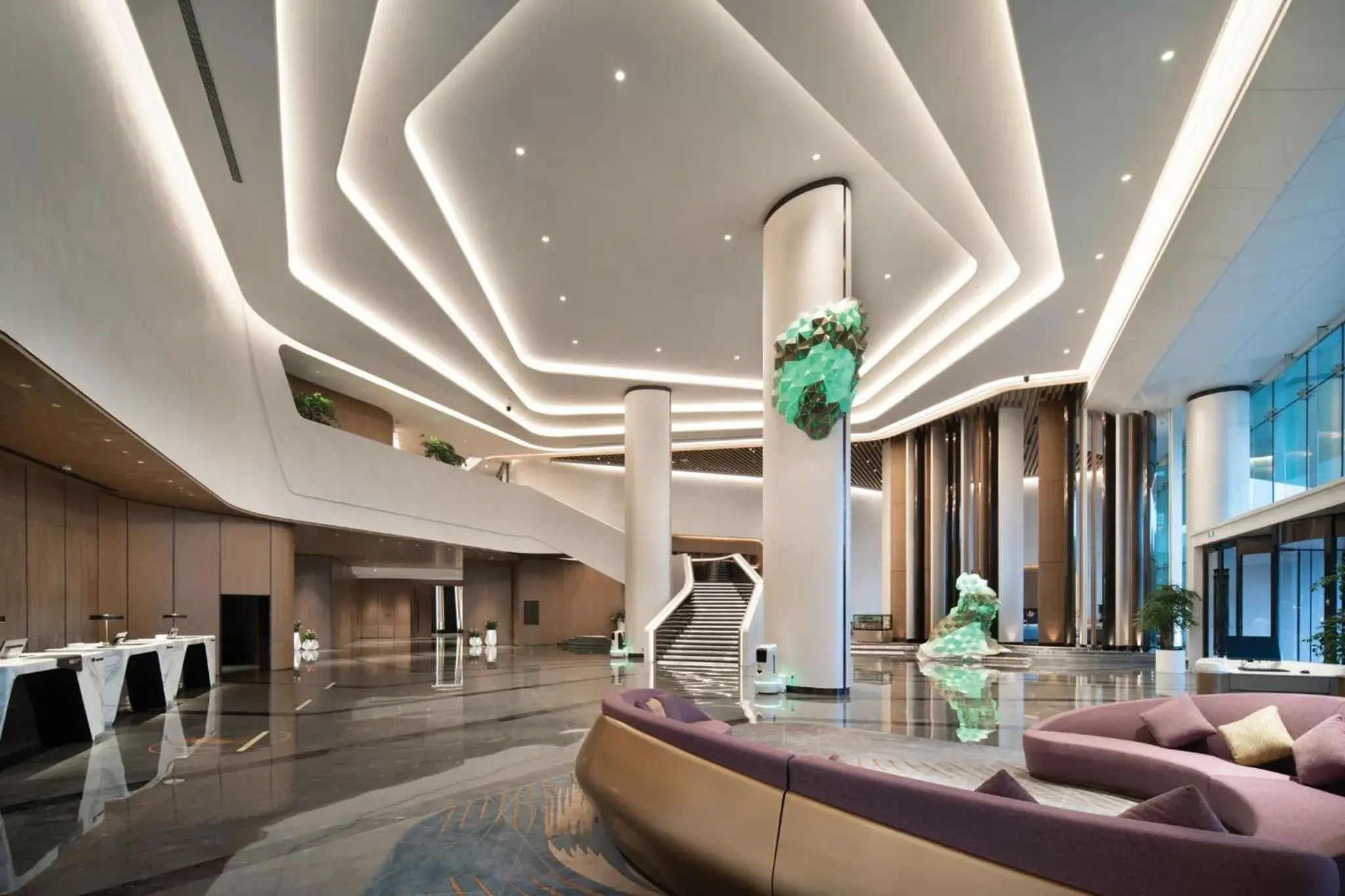 Property building, Lobby/Reception in Crowne Plaza Wuhan Optics Valley, an IHG Hotel