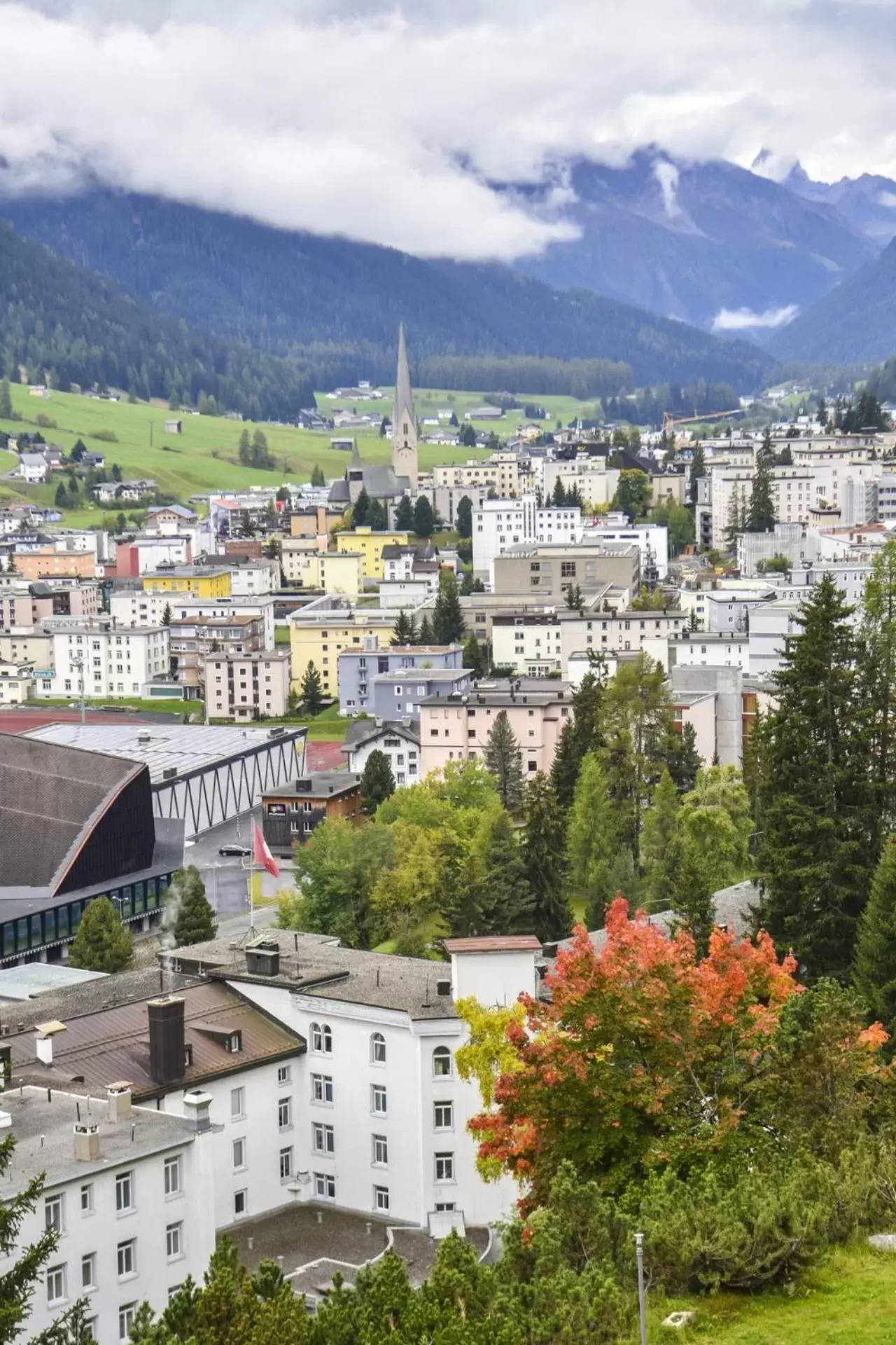 View (from property/room) in Waldhotel & SPA Davos - for body & soul