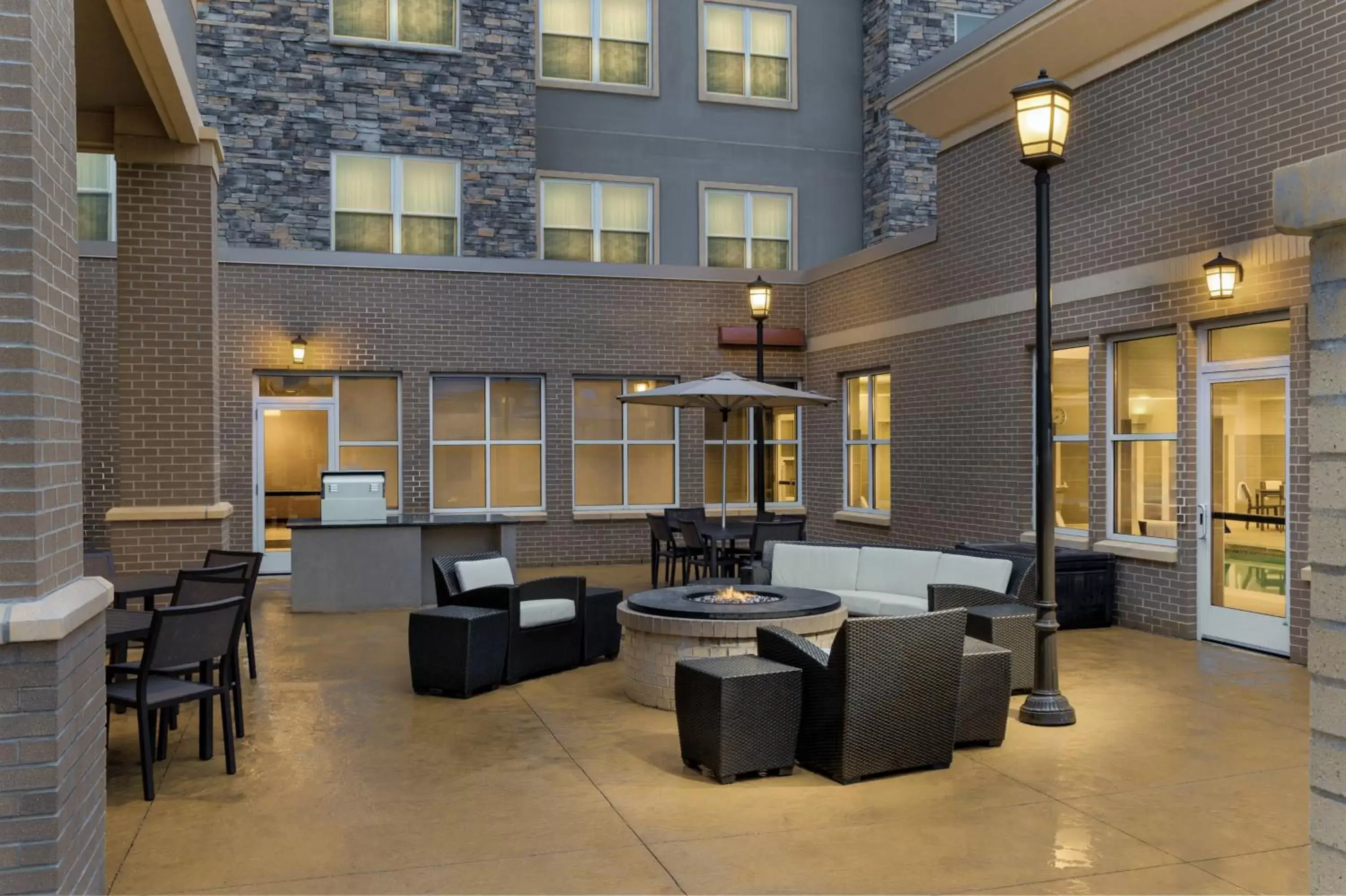 Patio in Residence Inn by Marriott Kansas City at The Legends
