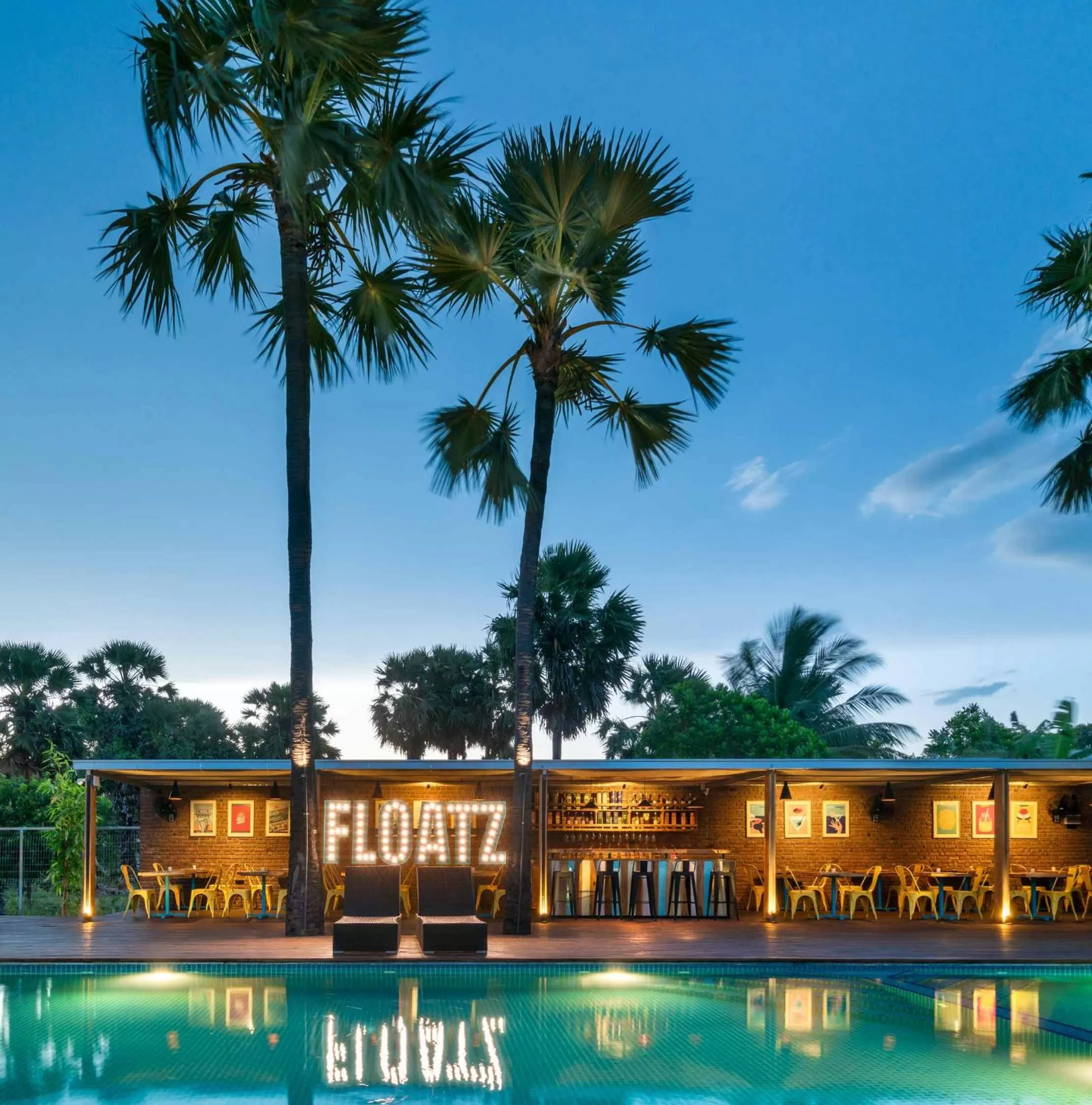 Pool view in Palmera Eco Resorts Nilaveli