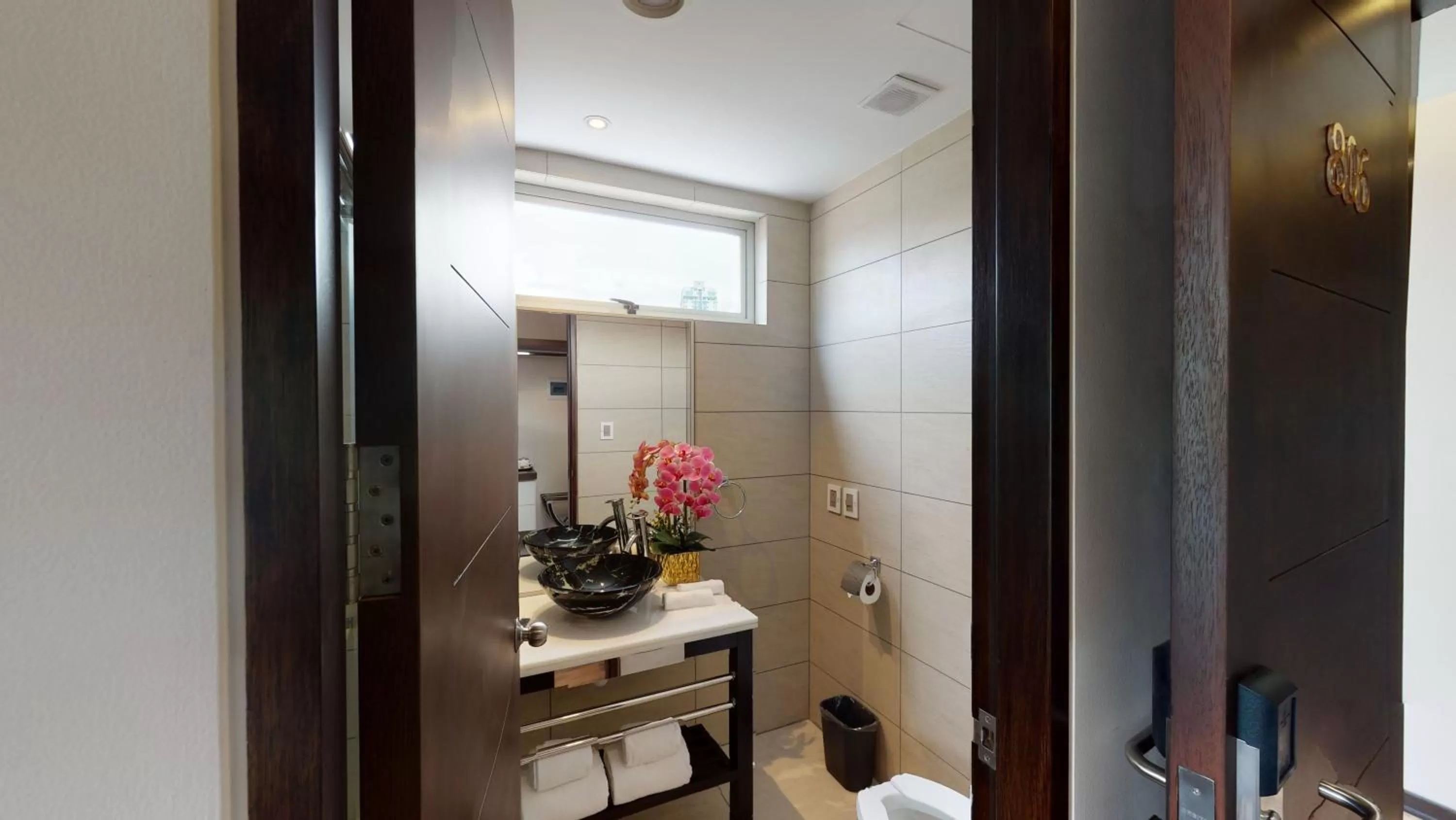 Bathroom in Hotel La Peonía