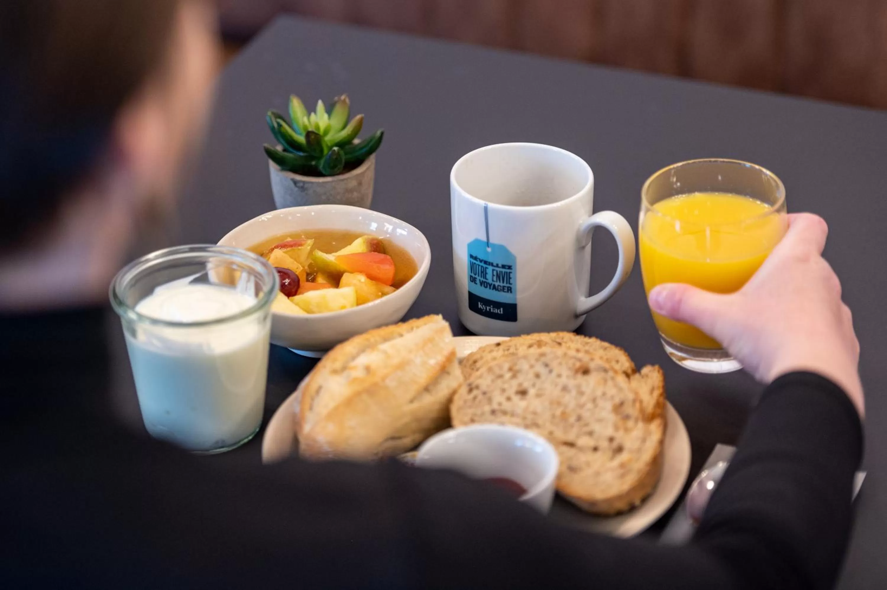 Breakfast in Kyriad Hotel Laval