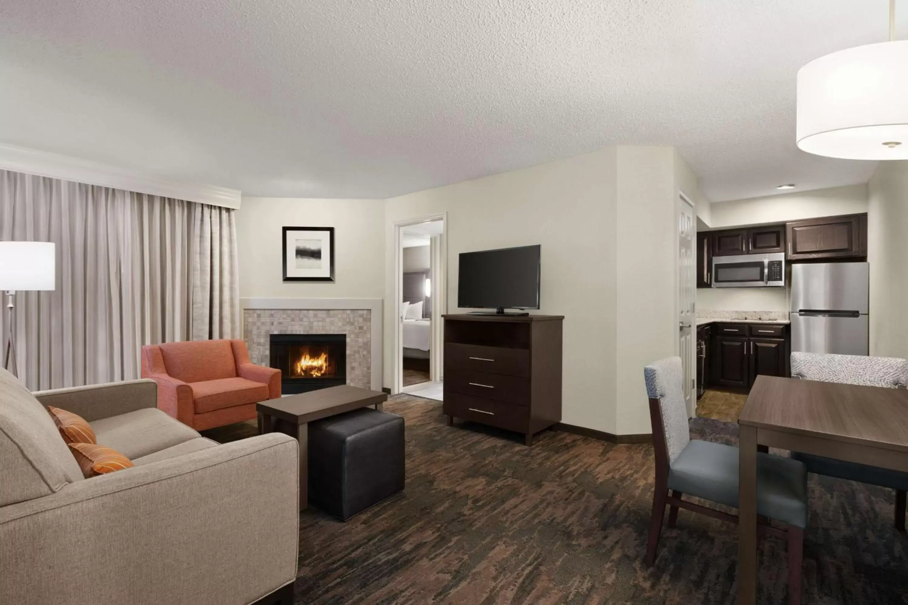 Bedroom, Seating Area in Homewood Suites Dallas-Addison