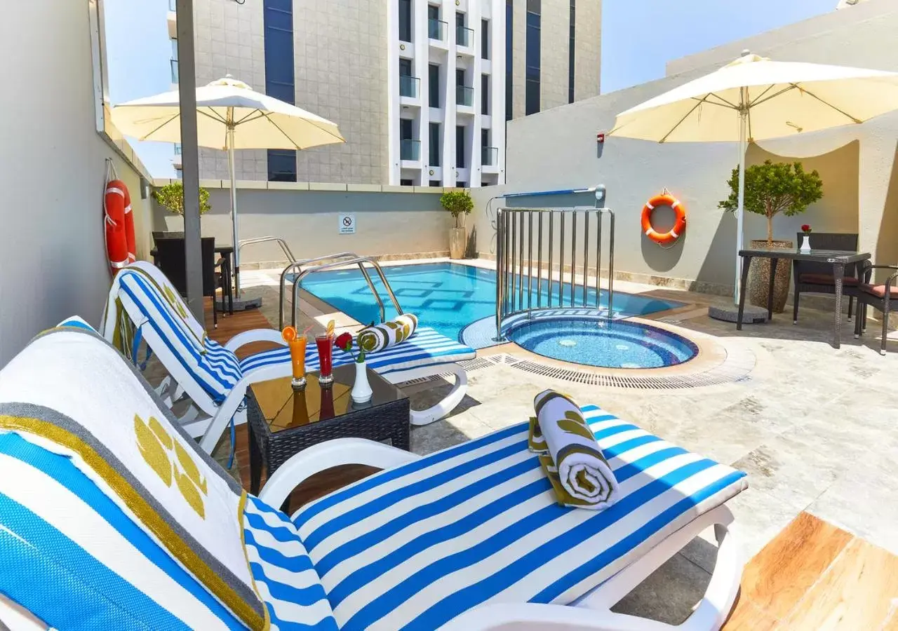 Swimming pool in Rose Plaza Hotel Al Barsha Swimming pool in Rose Plaza Hotel Al Barsha