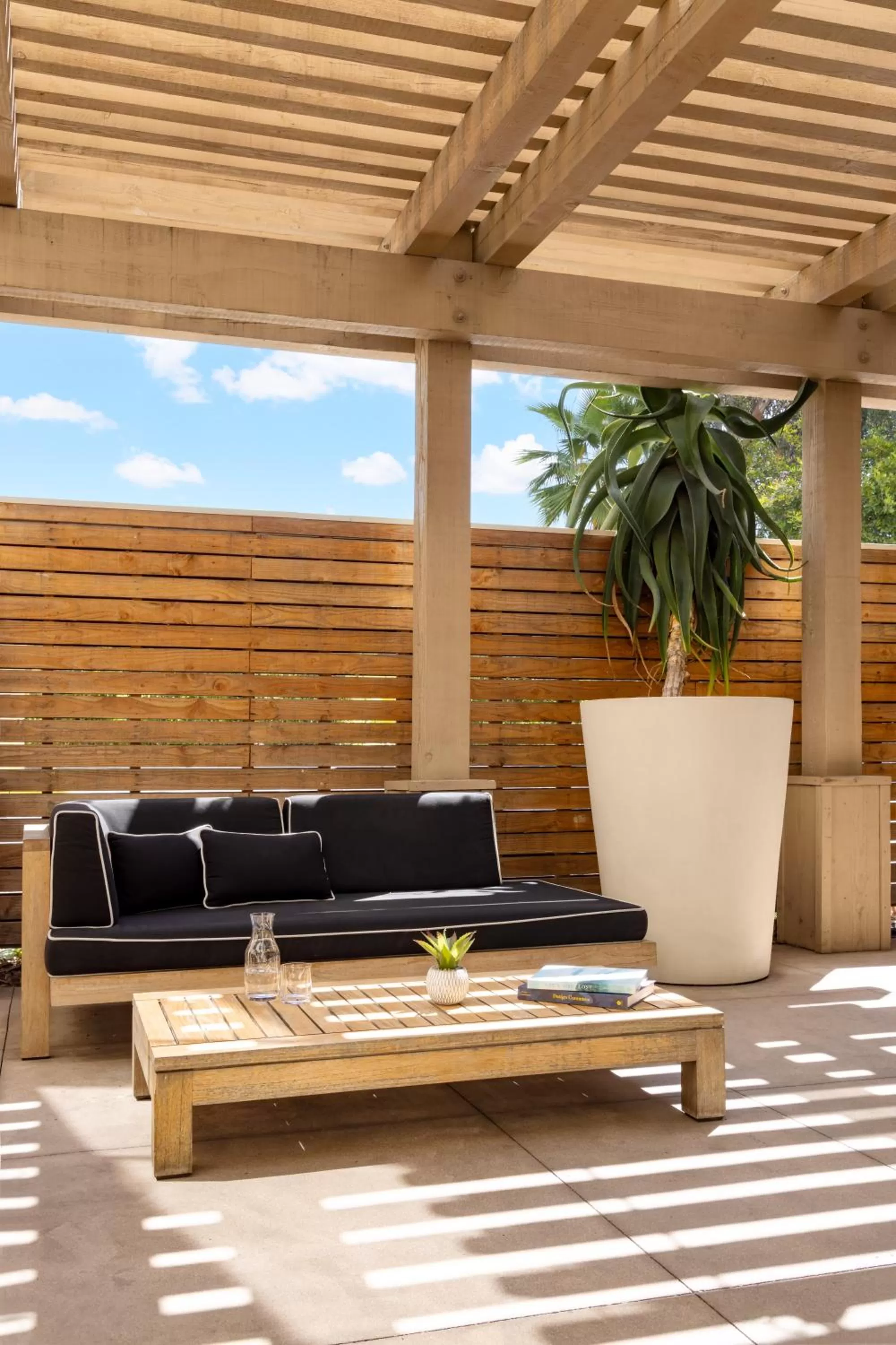 Patio in The Anza-a Calabasas Hotel