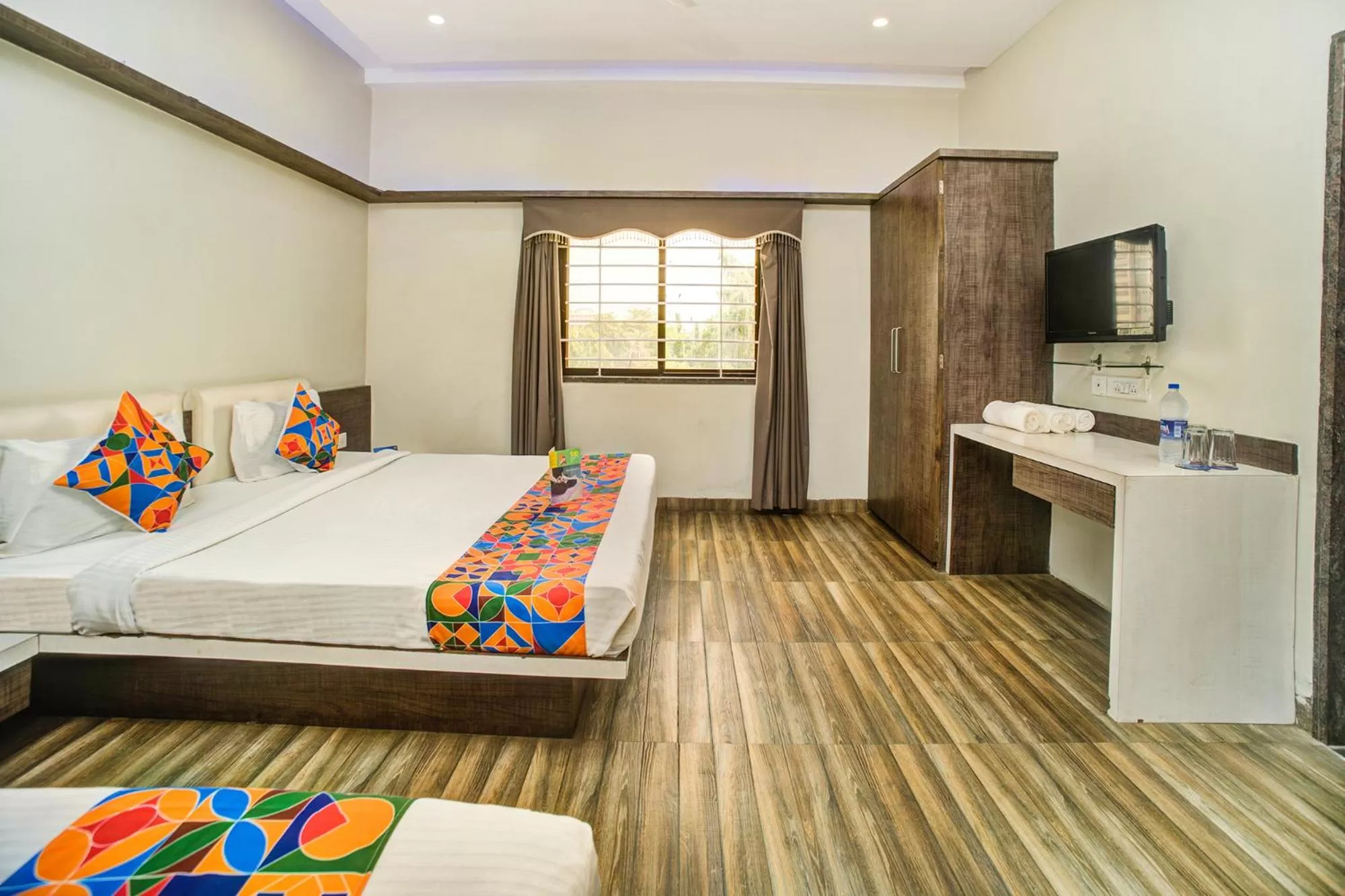 Bedroom, Bed in FabHotel Bee Town