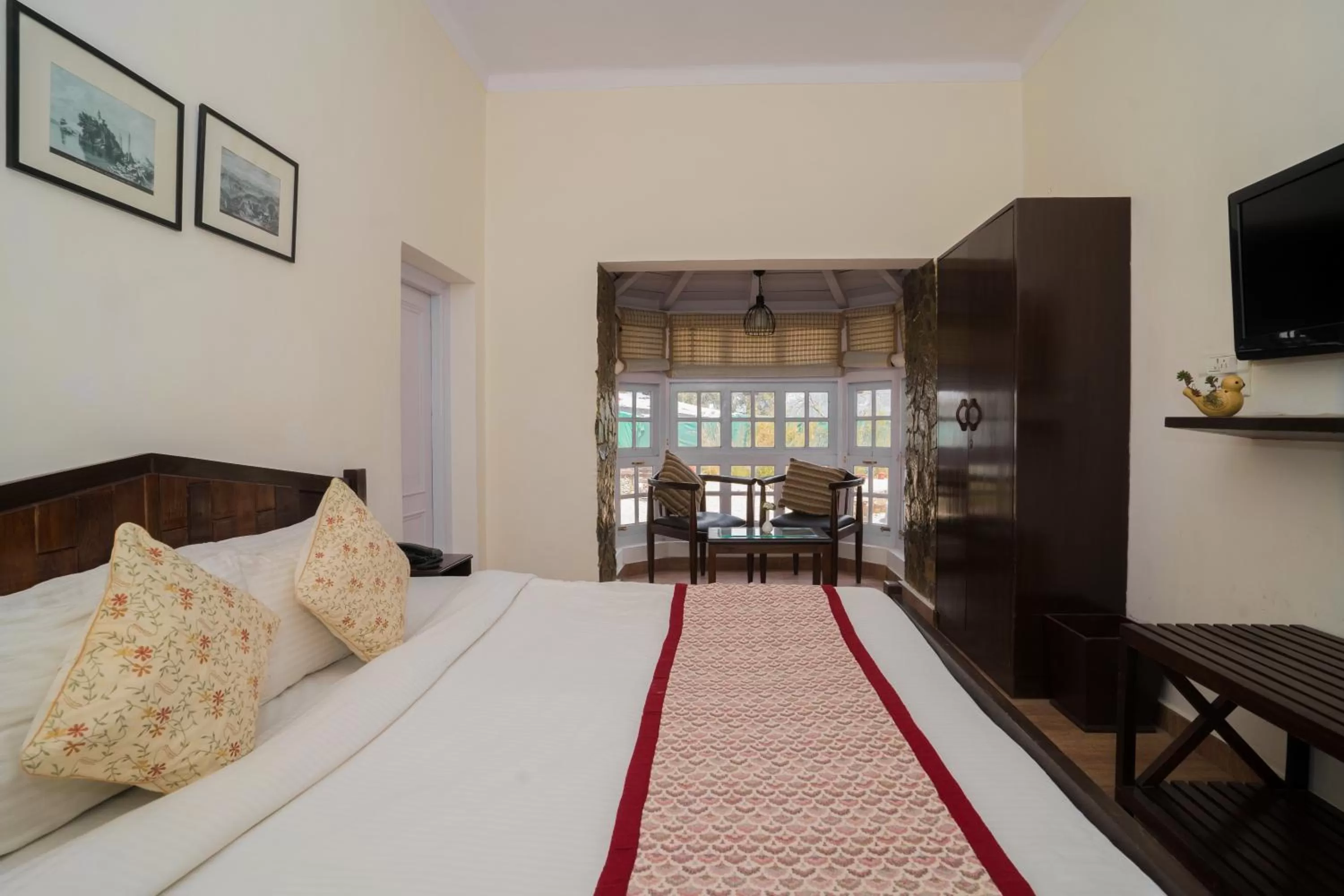 Bed in Bhikampur Lodge By Nine Hotels