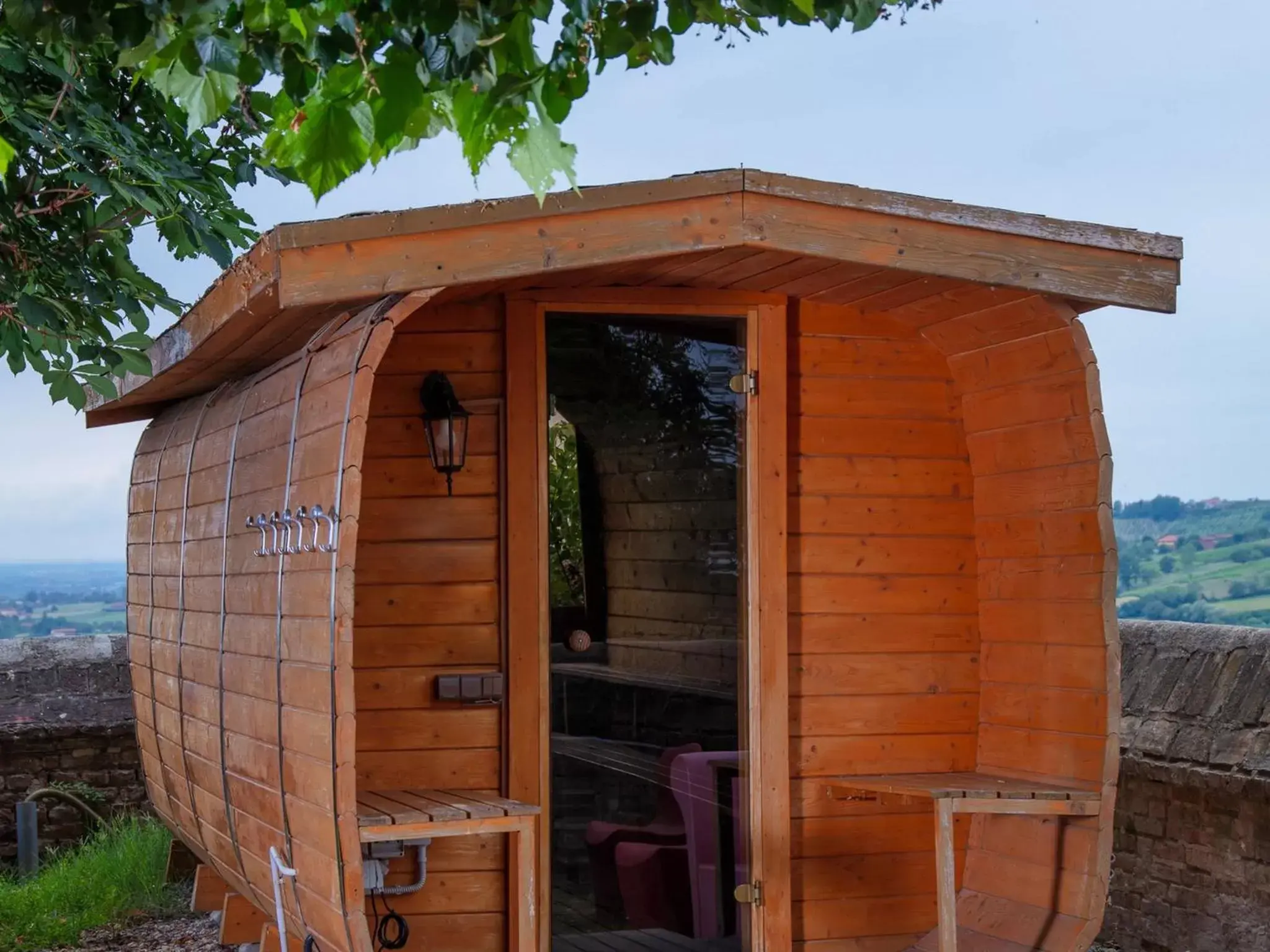 Sauna in Montaldo Castle & Resort