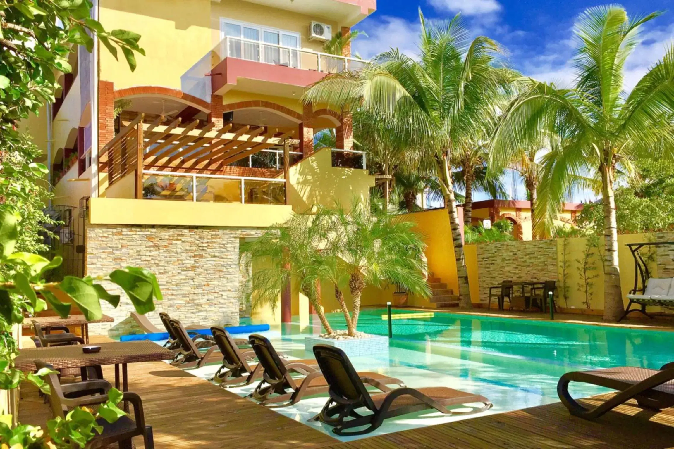 Pool view in Sosua Inn Hotel