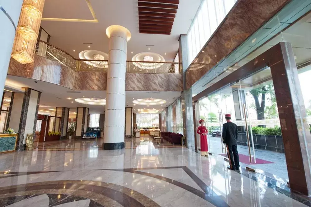 Bird's eye view, Lobby/Reception in Muong Thanh Grand Xa La Hotel