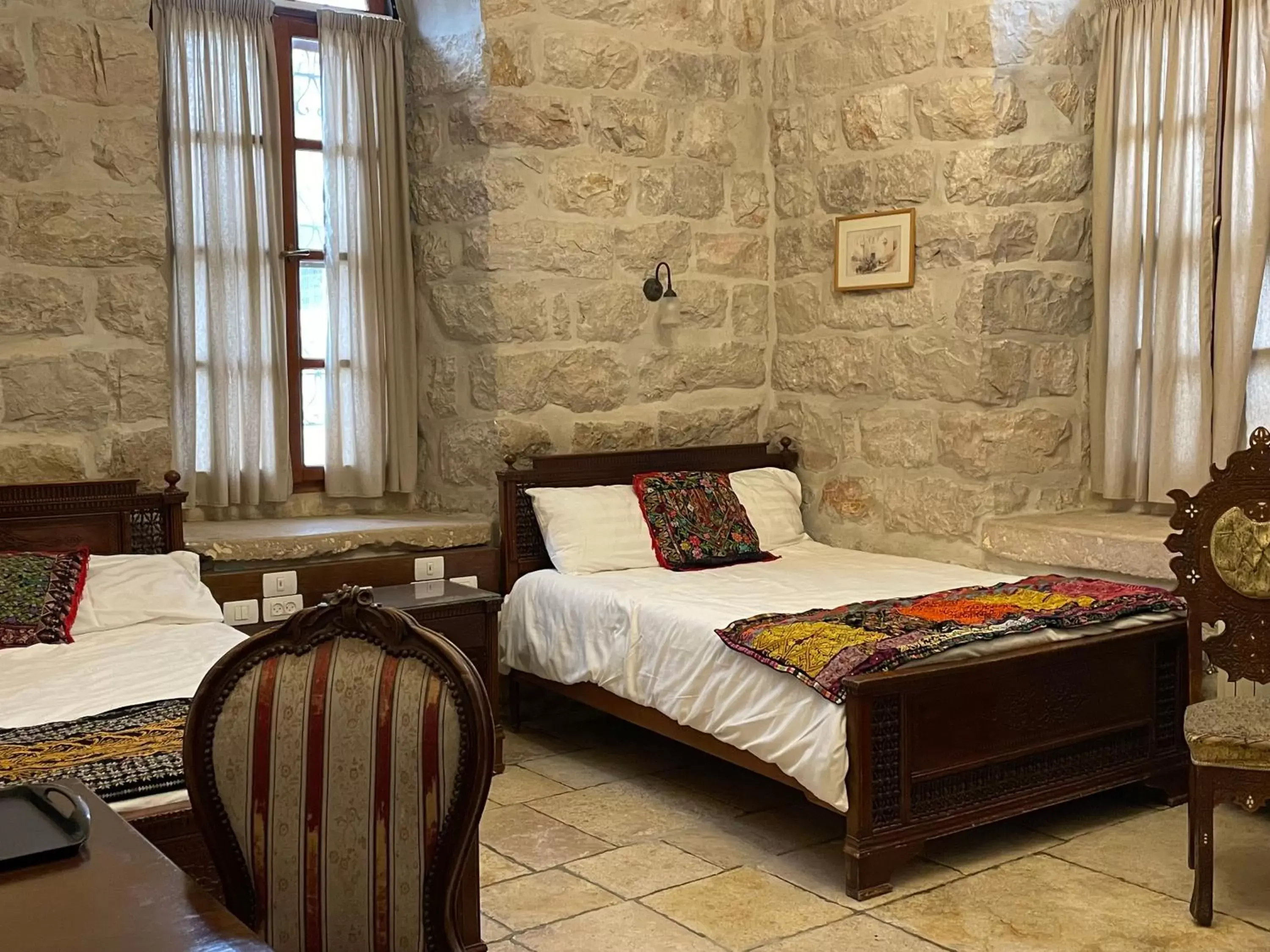 Bed in Jerusalem Hotel