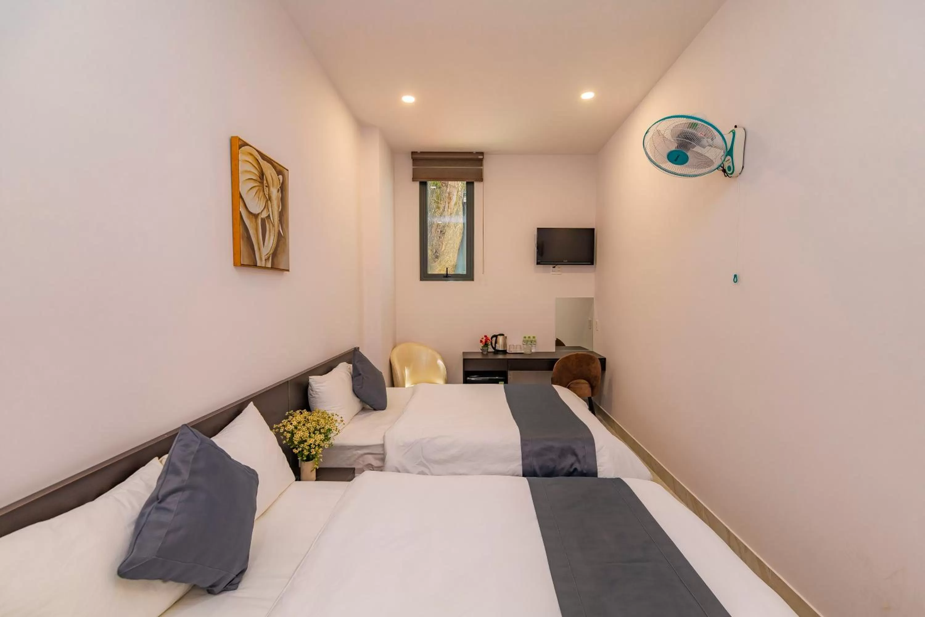 Bed in Khanh Uyen 3 Hotel