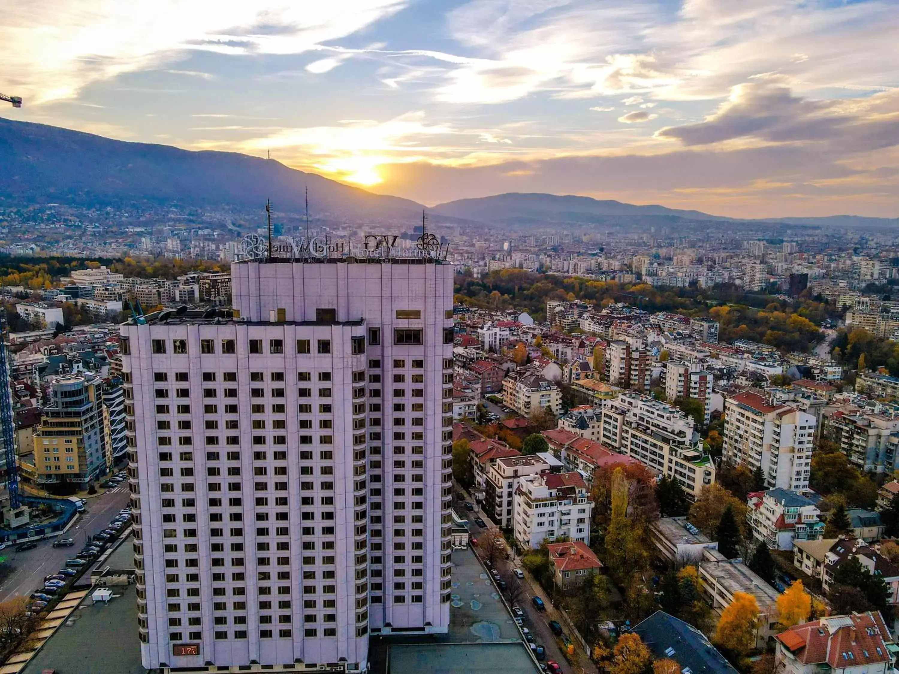 Property building, Bird's-eye View in Hotel Marinela Sofia