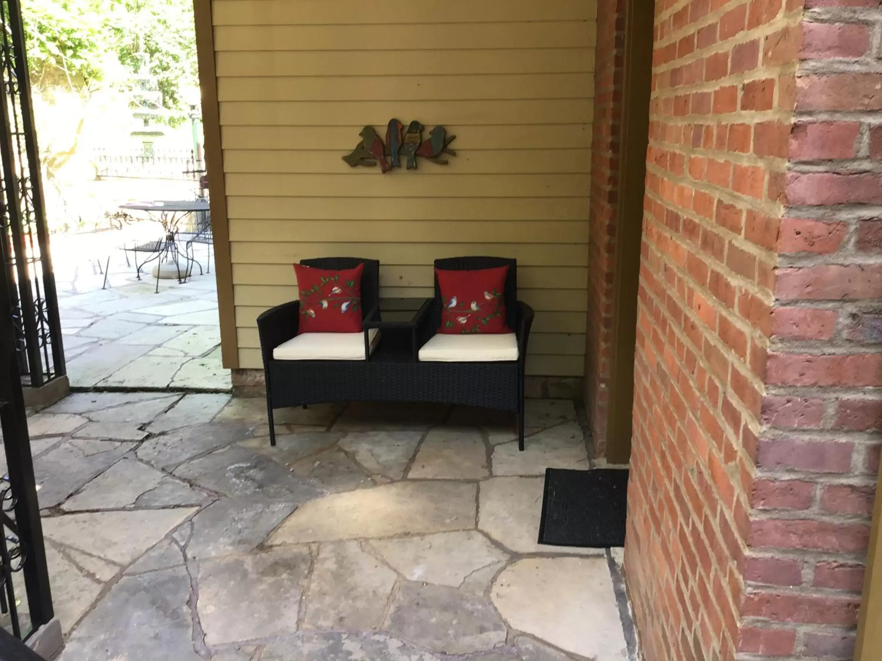 Patio in Riverboat Suites