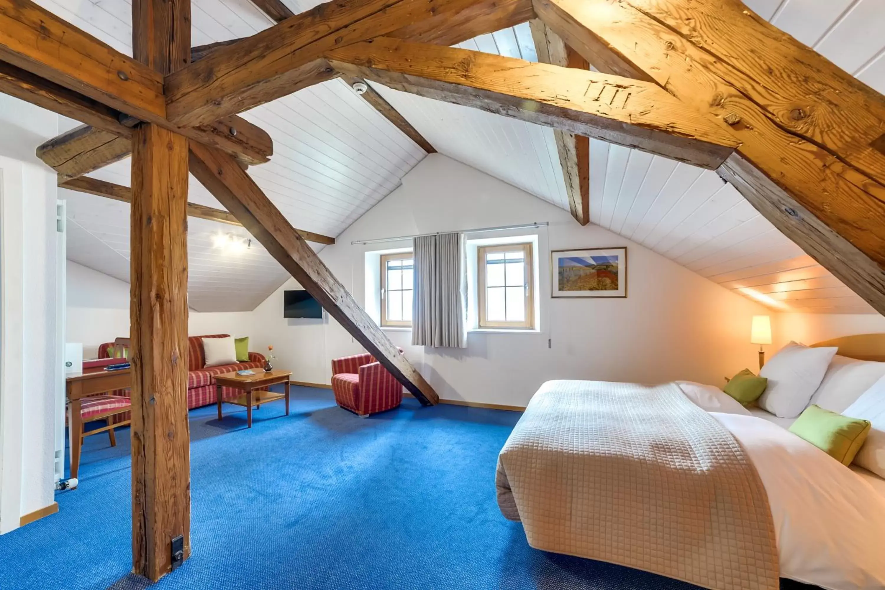 Bed in Hôtel Bon Rivage Bed in Hôtel Bon Rivage