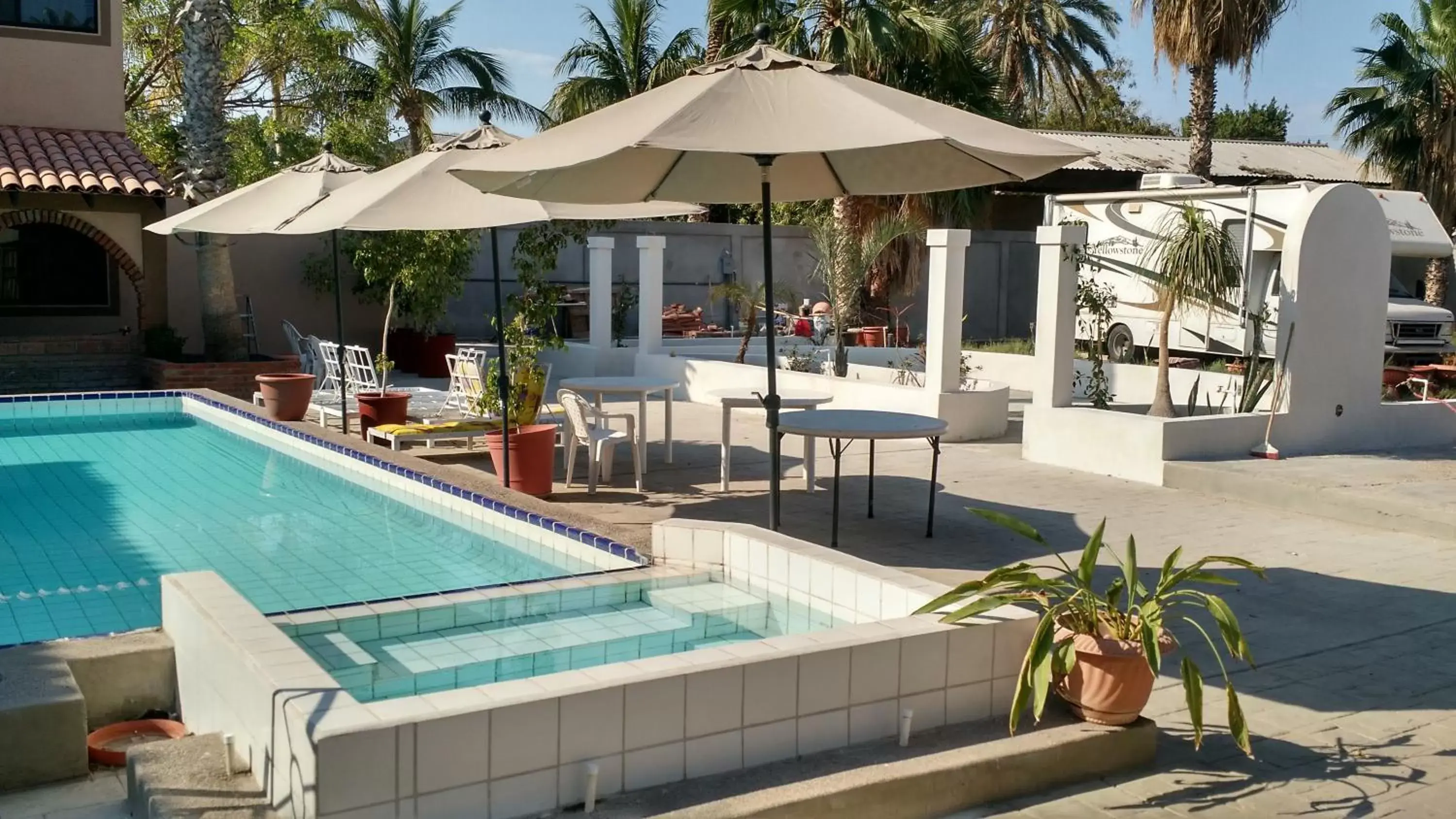 Garden, Swimming Pool in Loreto Playa Boutique Hotel