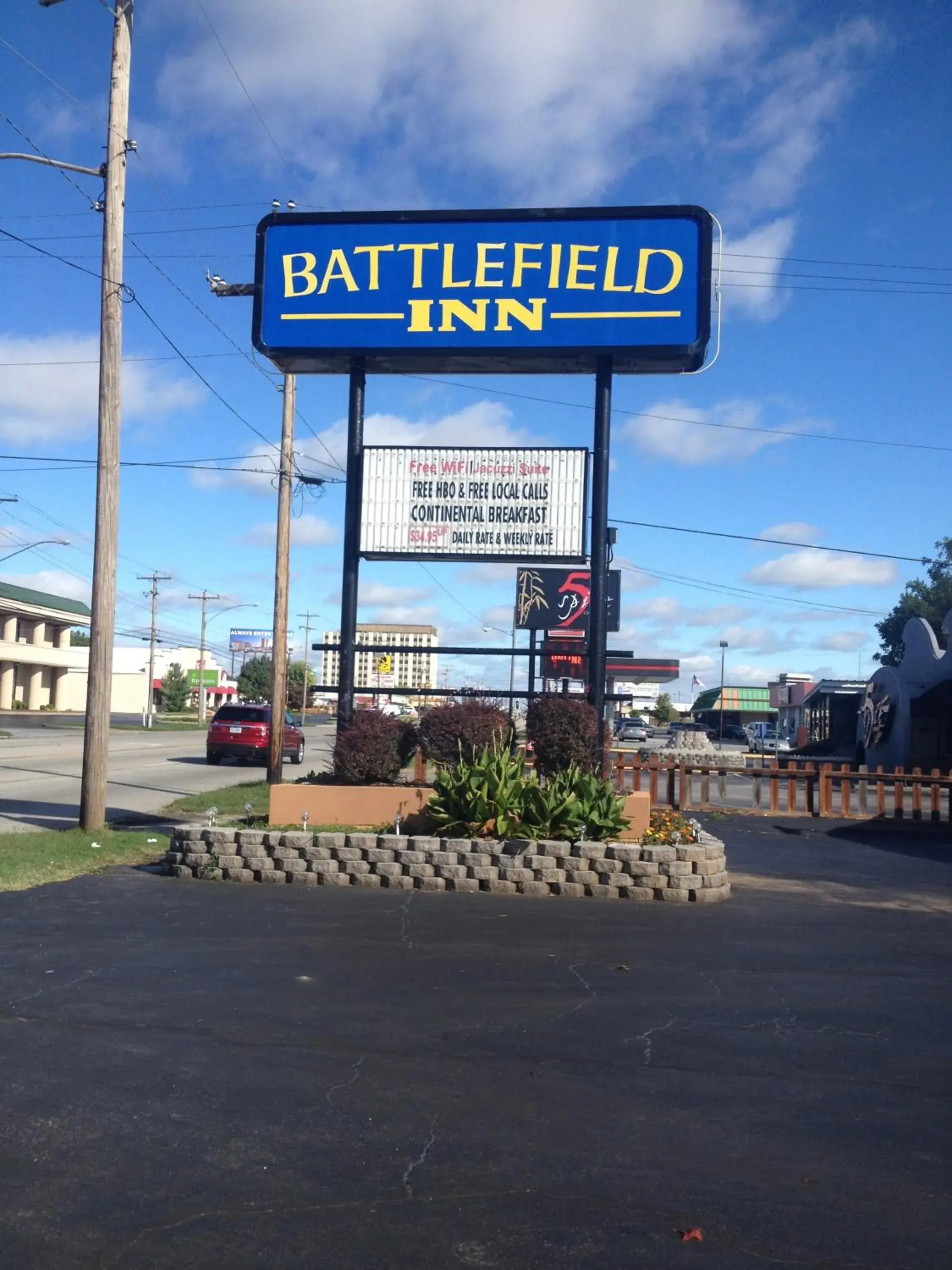 Decorative detail, Property Logo/Sign in Battlefield Inn Springfield