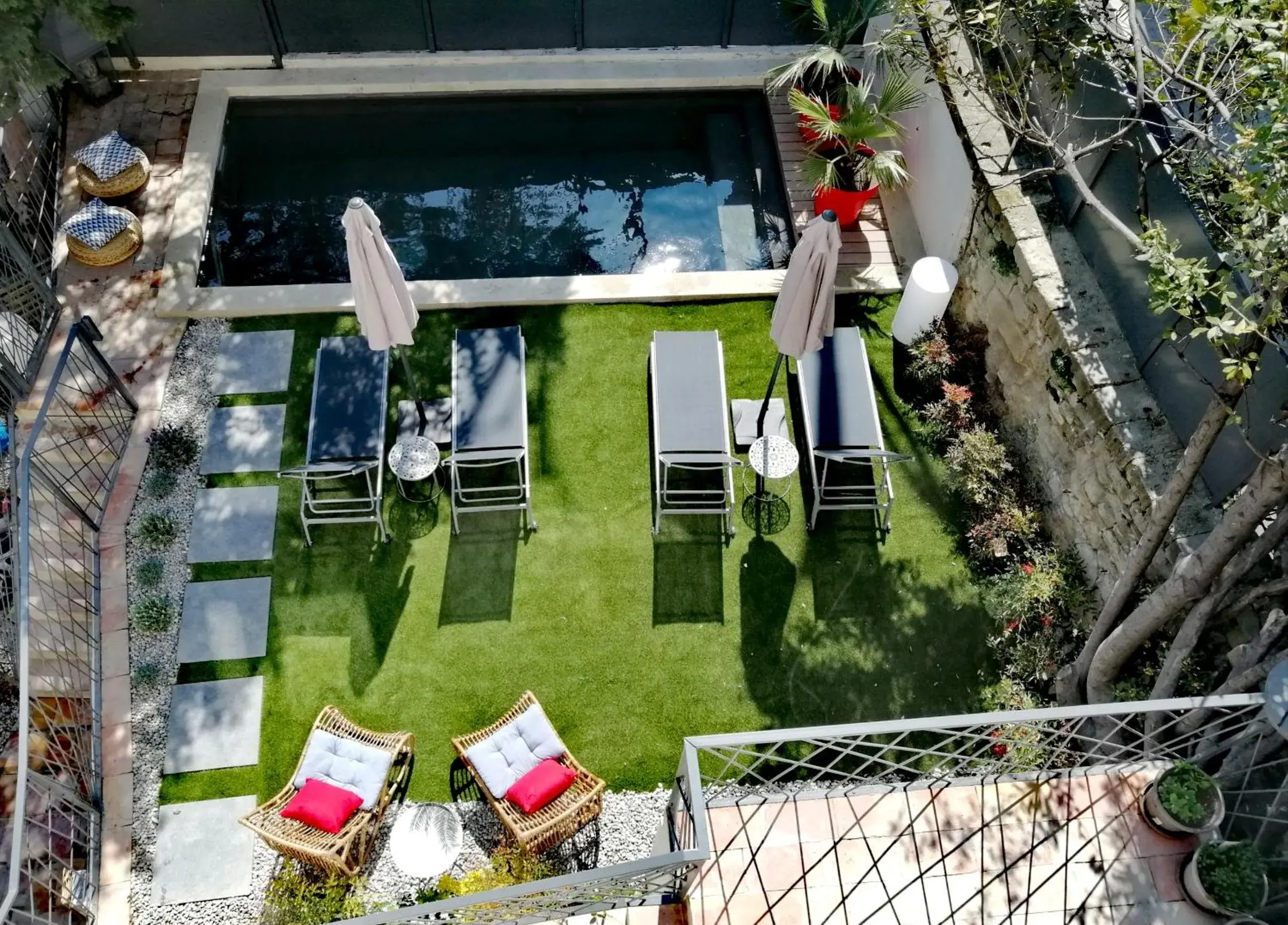 Pool View in La Maison Grivolas