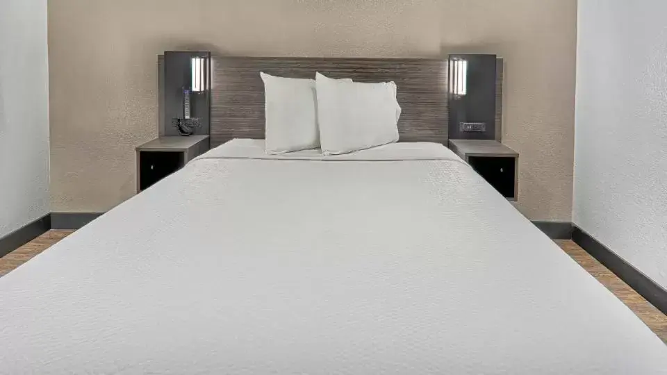 Bed in Motel 6-Lancaster, CA