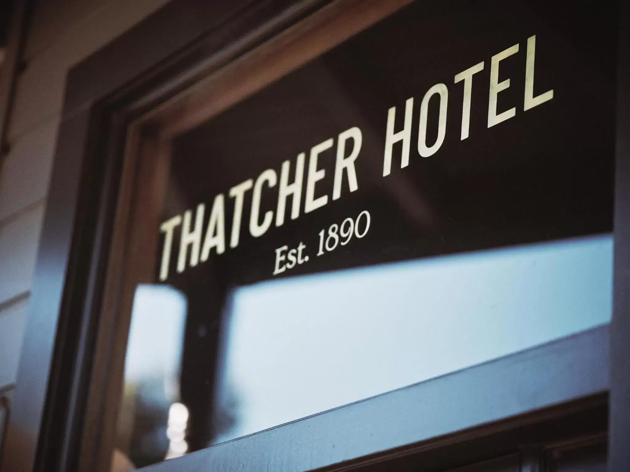 Property building, Logo/Certificate/Sign/Award in Thatcher Hotel