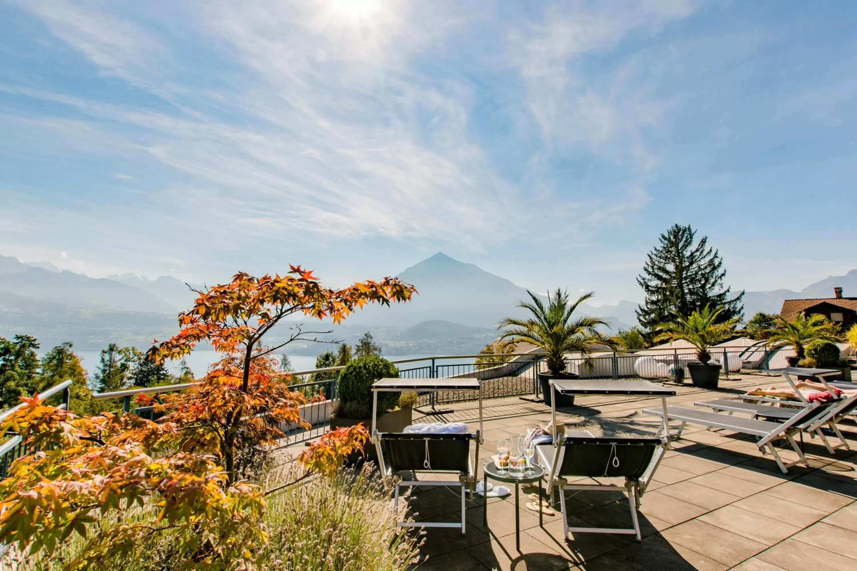 Lake view in Solbadhotel Sigriswil
